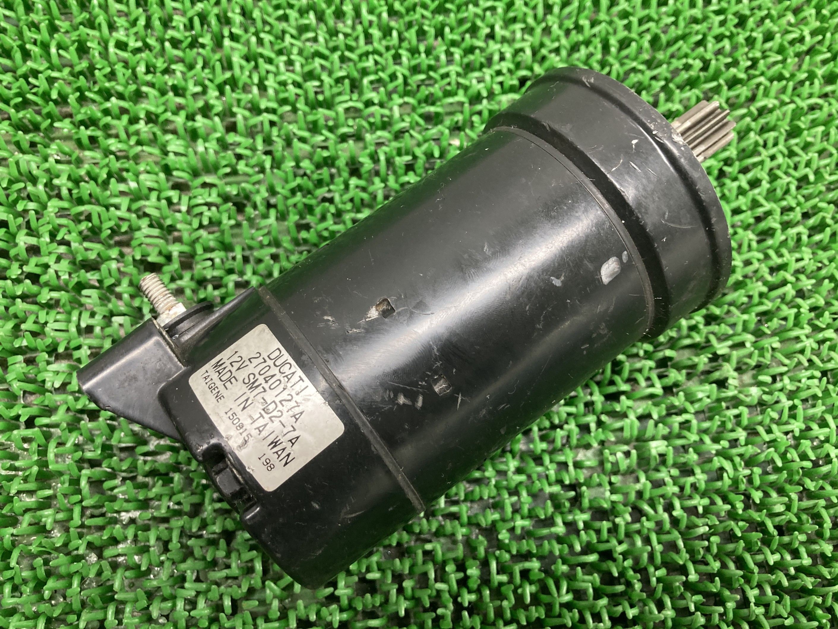 ハイパーモタード821 セルモーター ドゥカティ 純正 バイク 部品 HYPERMOTARD スターターモーター 機能的問題なし 品薄 車検 Genuine 【中古】 45