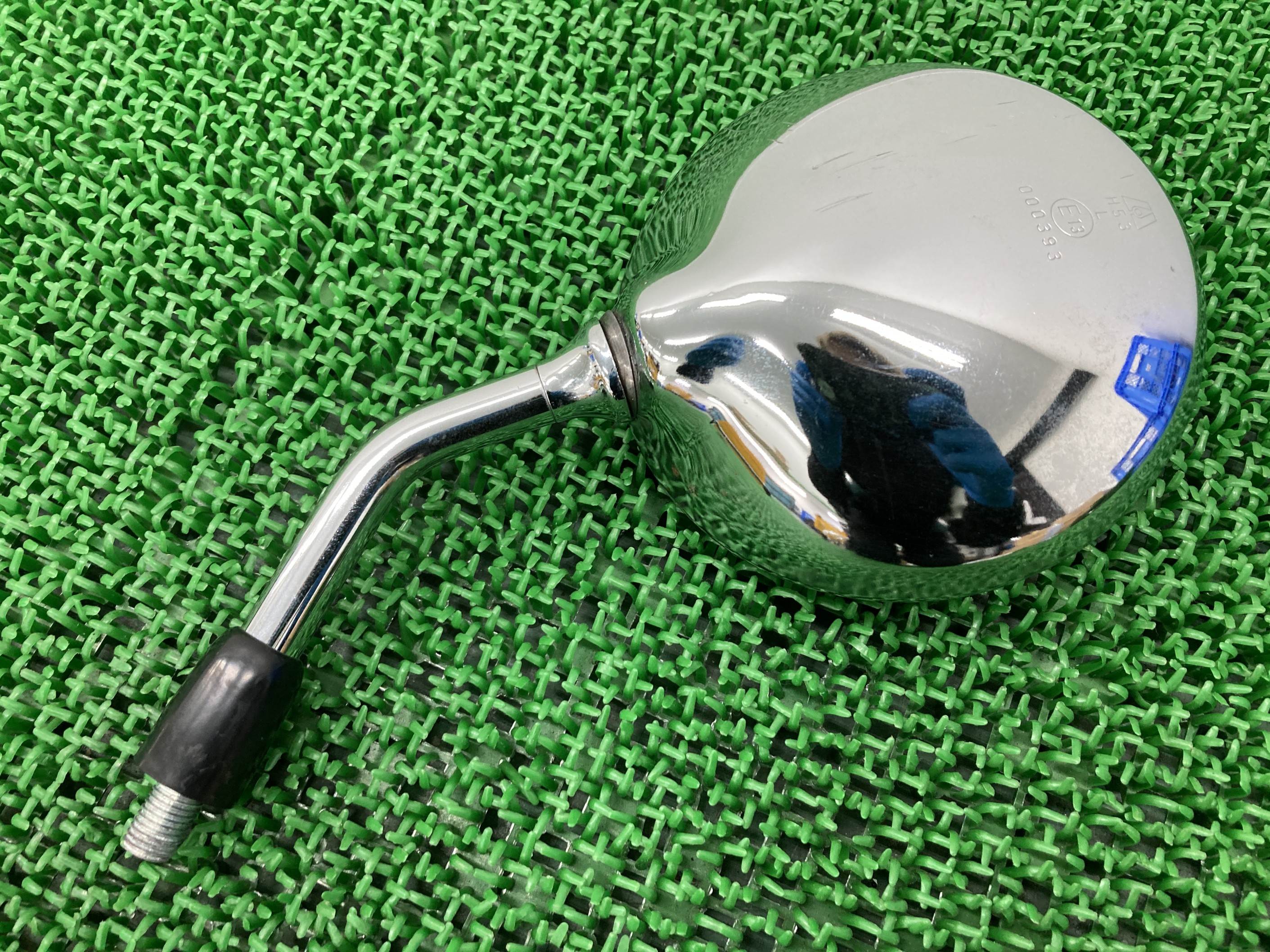 シャドウ400 スラッシャー ミラー 片側 ホンダ 純正 バイク 部品 NC34 NC40 正10mm 割れ欠け無し 希少品 車検 Genuine 【中古】 49
