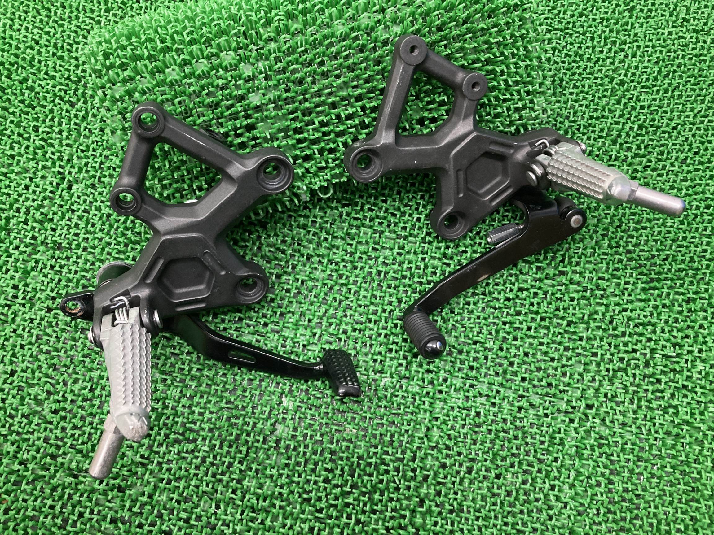 ZX-25R ステップ 左右 カワサキ 純正 バイク 部品 ZX250E ブレーキペダル シフトペダル ペグ ペイント素材に 車検 Genuine 【中古】 30