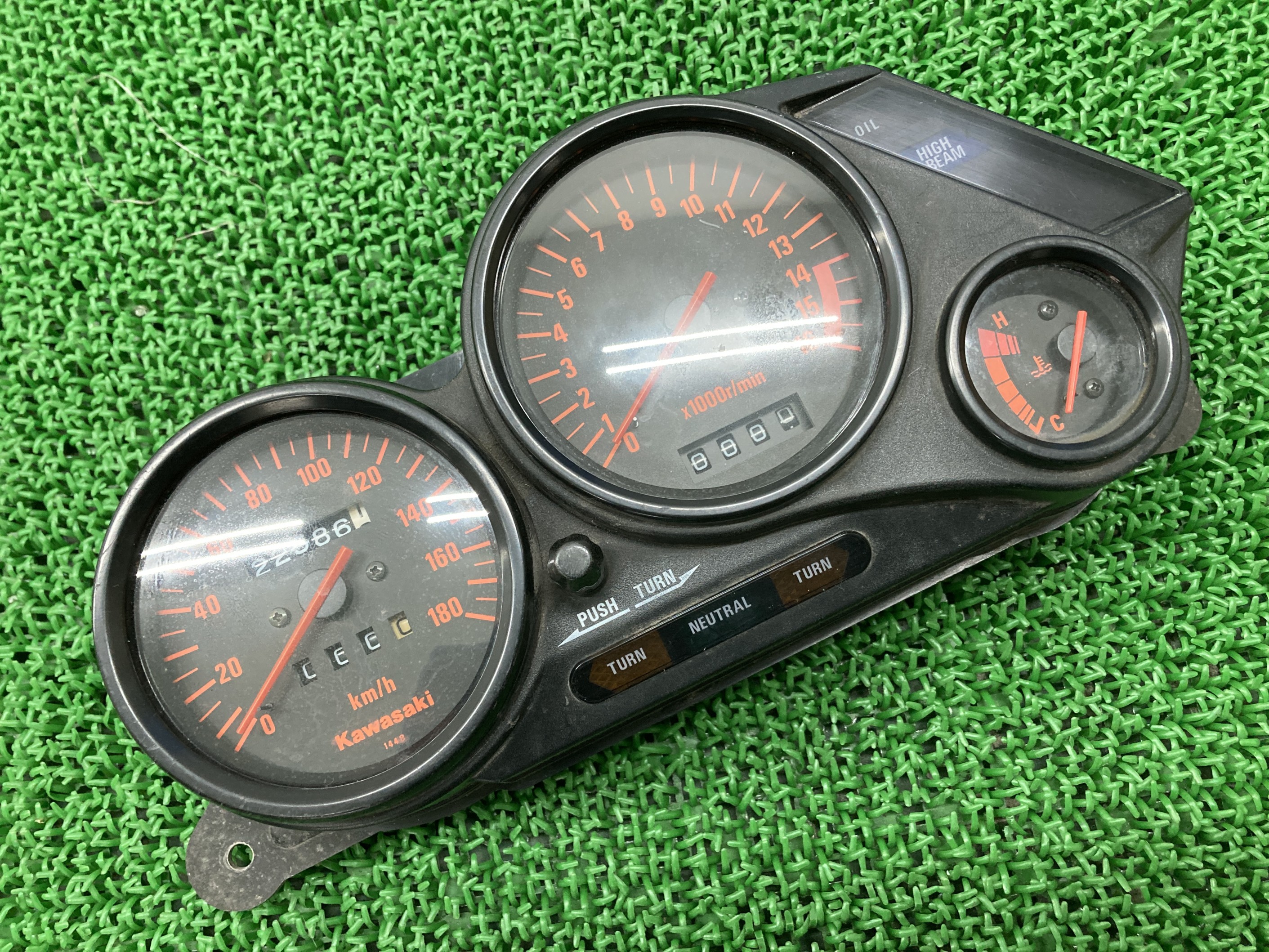 z400fx スピードメーター 純正 z400j z550fx 新品同様OH後未使用 Z400FX スピードメーター&タコメーター