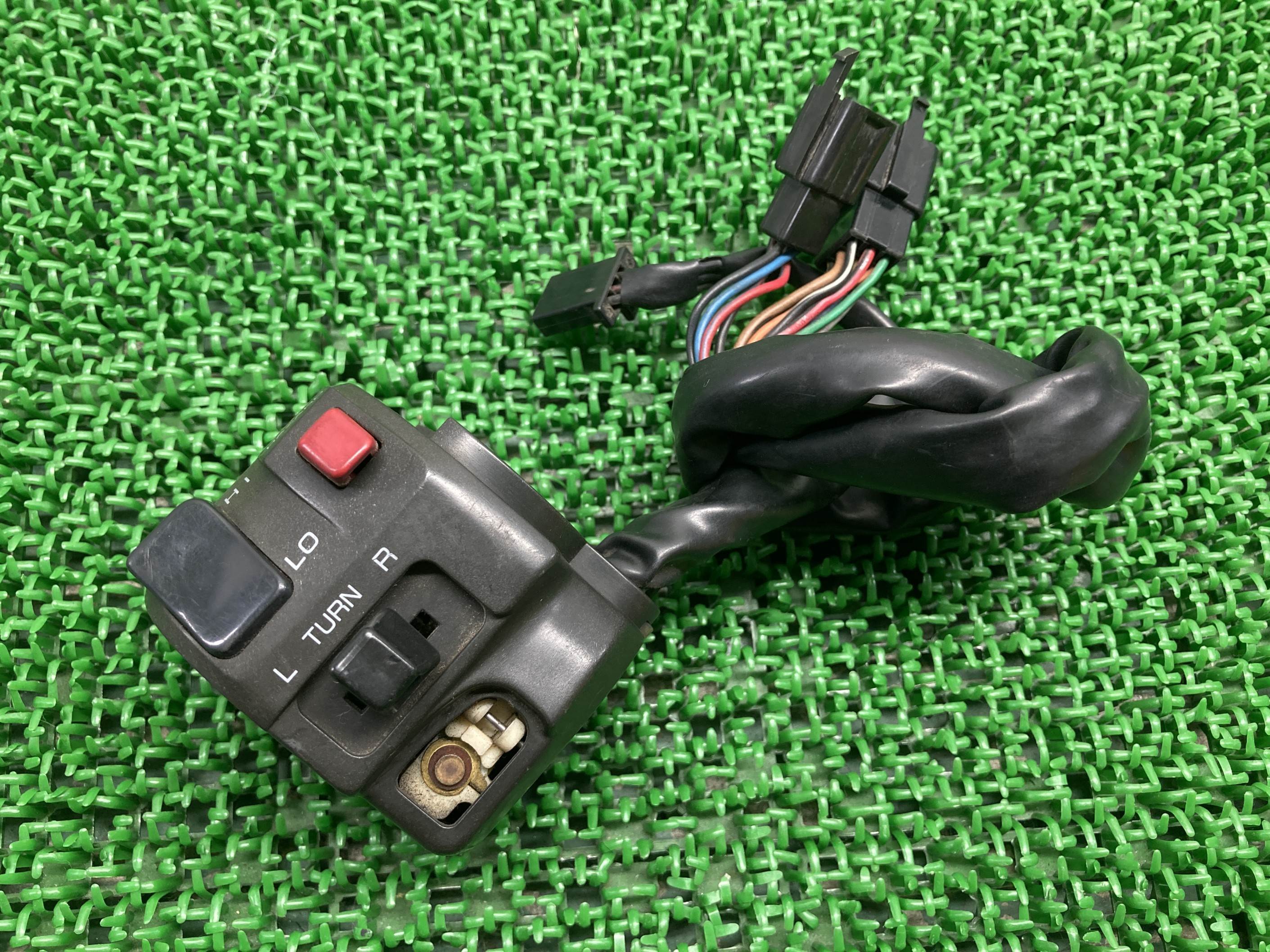 ゼファーカイハンドルスイッチ左カワサキ純正バイク部品ZR400GZEPHYRχスイッチボックス修復素材に品薄希少品車検Genuine【中古】 62