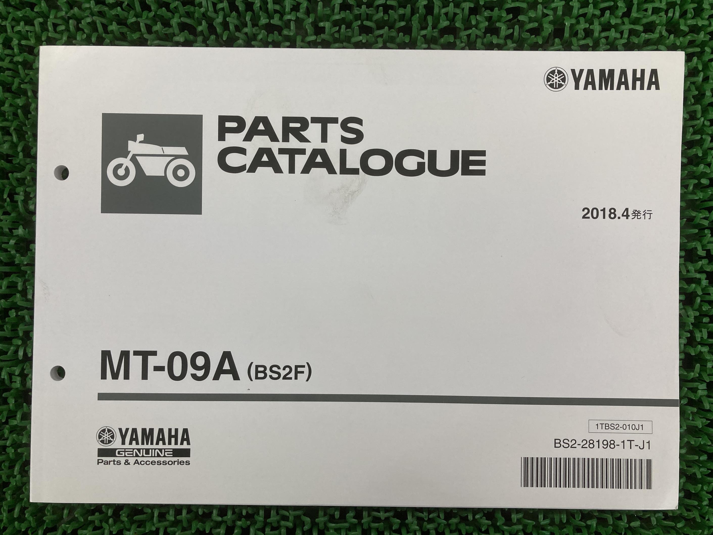 MT-09A パーツリスト 1版 ヤマハ 正規 バイク 整備書 BS2F RN52J N711E Tn 車検 パーツカタログ 整備書 【中古】 jB