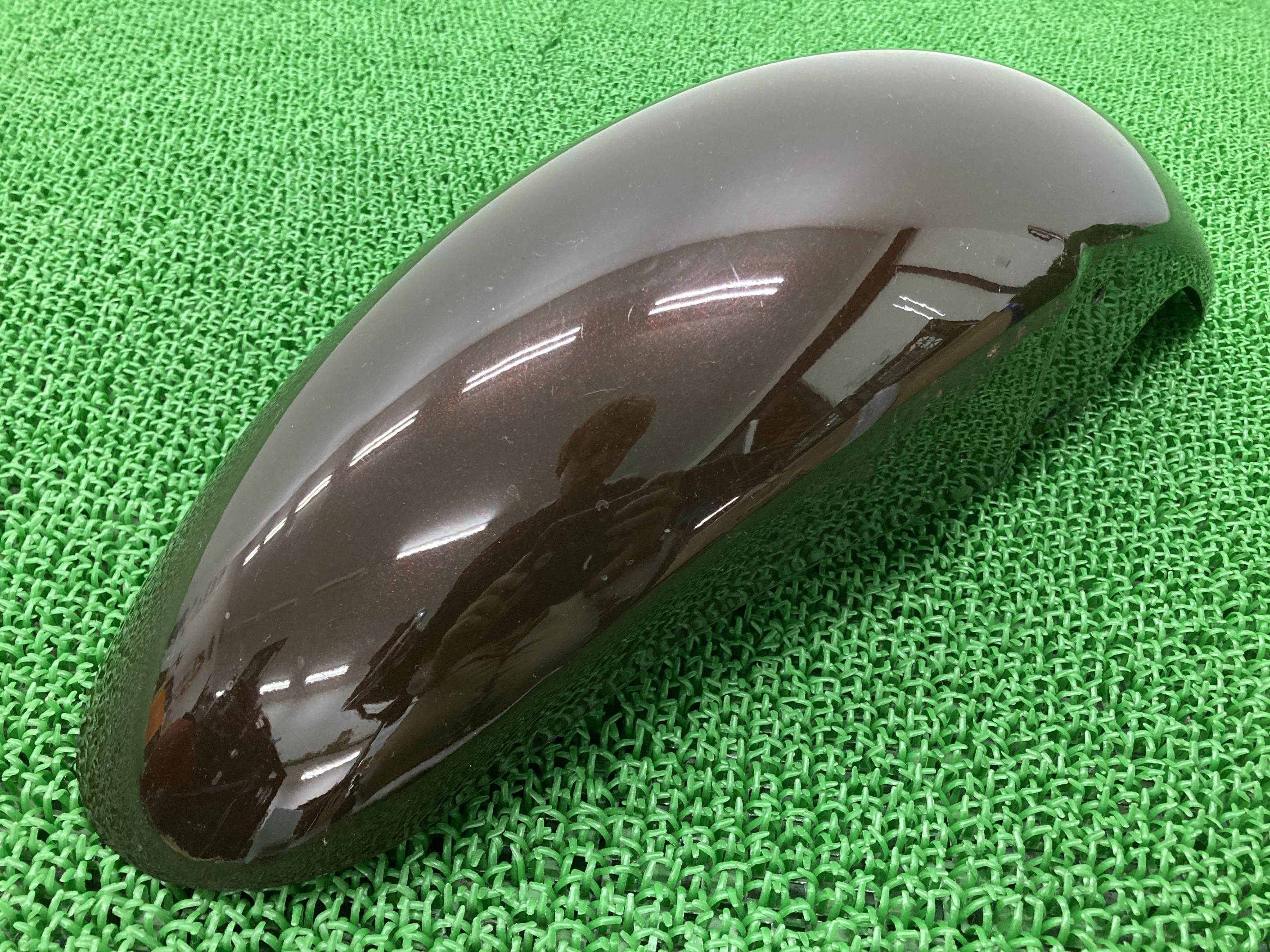 ゼファーカイ フロントフェンダー 茶M カワサキ 純正 バイク 部品 ZR400G ZEPHYRχ ペイント素材に 品薄 希少品 車検 Genuine 【中古】 77｜ティーエスパーツ　店