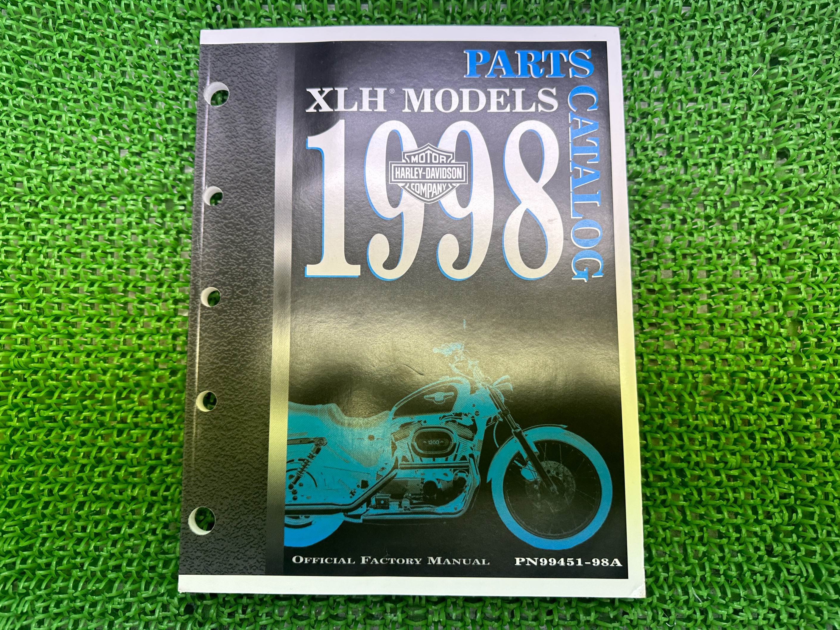 XLH パーツリスト 英語版 在庫有 即納 ハーレー 正規 新品 バイク 整備書 スポーツスター 1998年～XLHモデル パーツカタログ 車検 パーツカタログ 整備書 qD