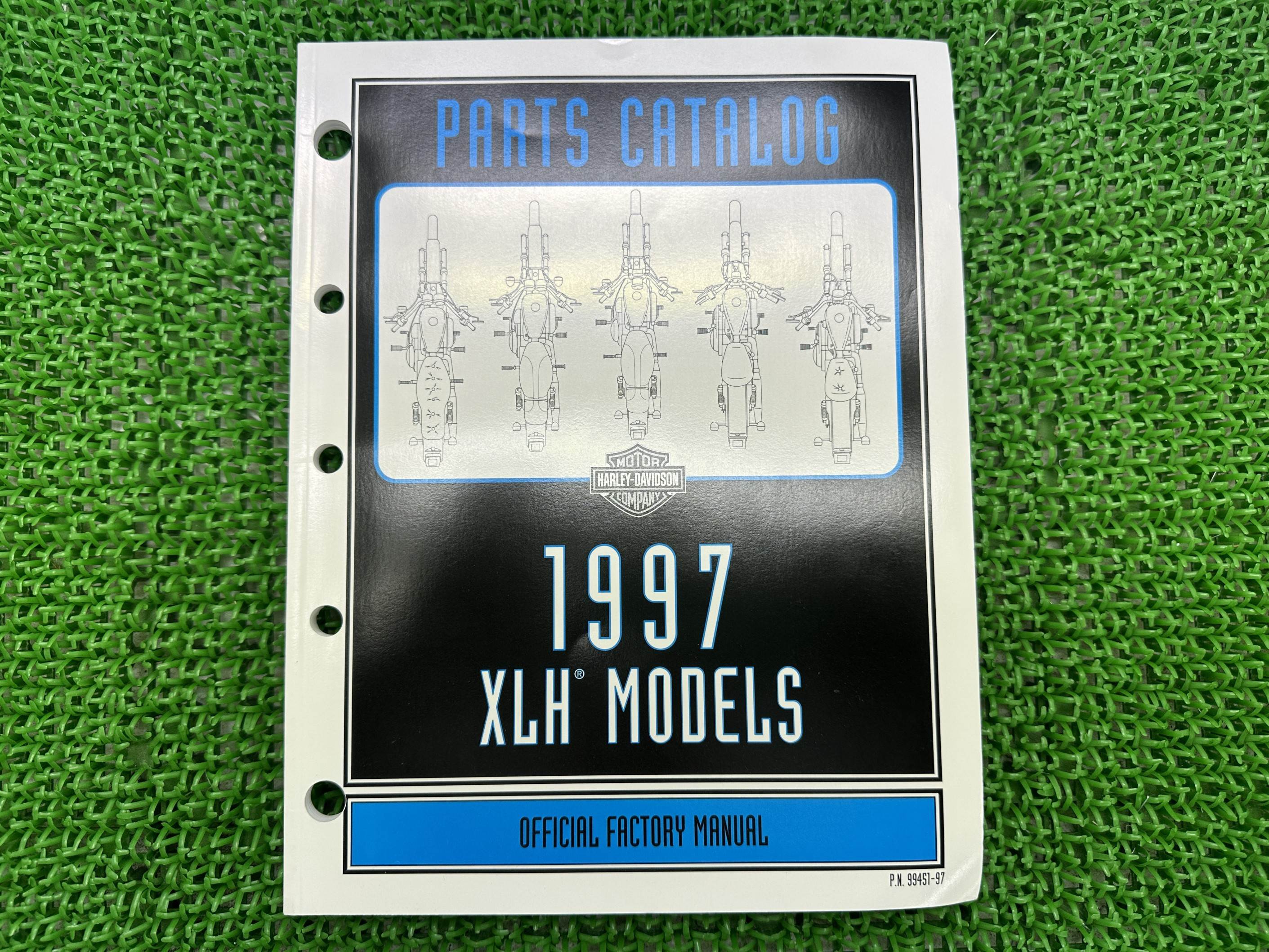 XLH パーツリスト 英語版 在庫有 即納 ハーレー 正規 新品 バイク 整備書 スポーツスター 1997年XLHモデル パーツカタログ 車検 パーツカタログ 整備書 Qr