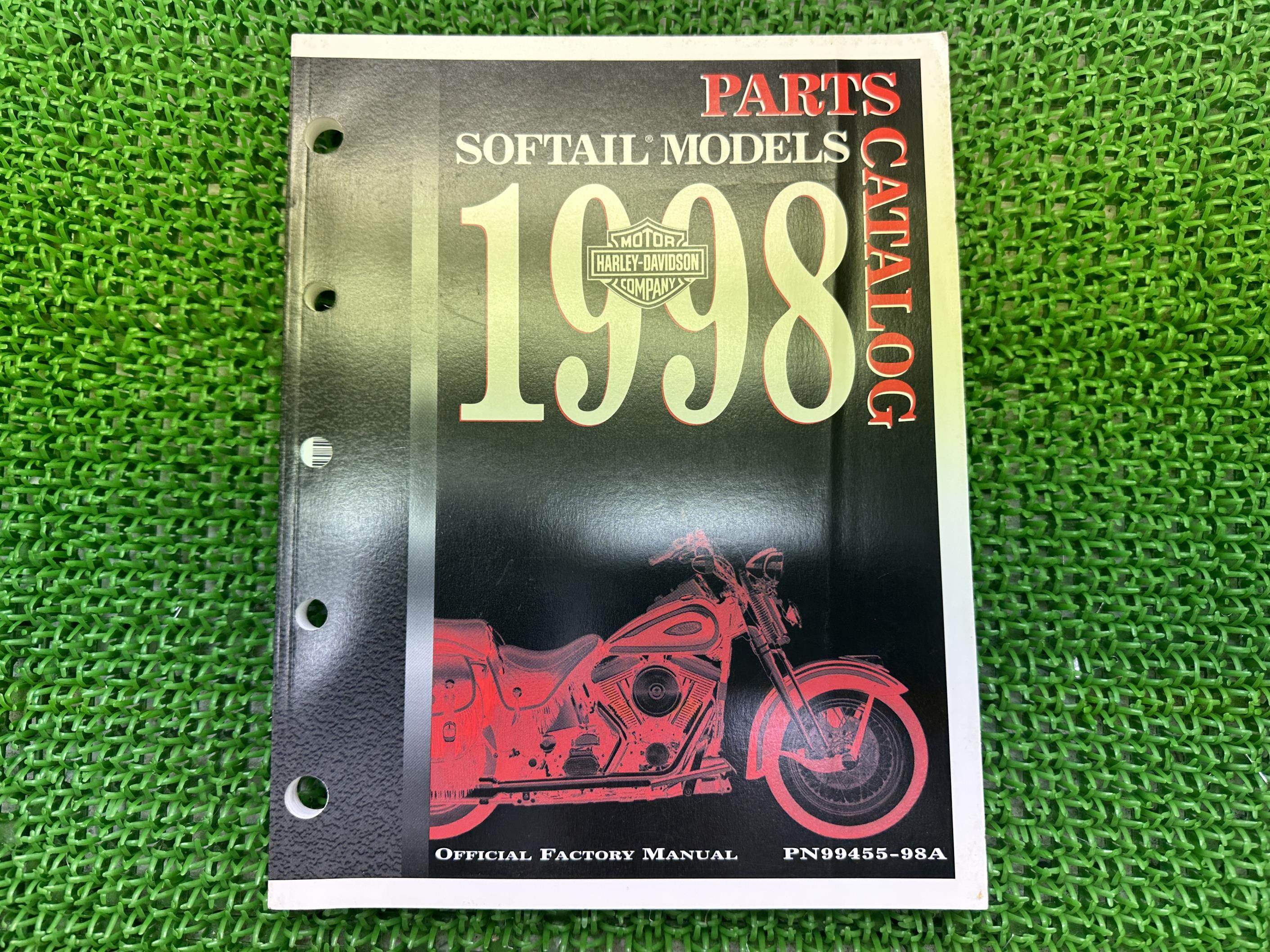 ソフテイル パーツリスト 英語版 在庫有 即納 ハーレー 正規 新品 バイク 整備書 1998年ソフテイルモデル パーツカタログ 未使用品 車検 パーツカタログ 整備書 jF