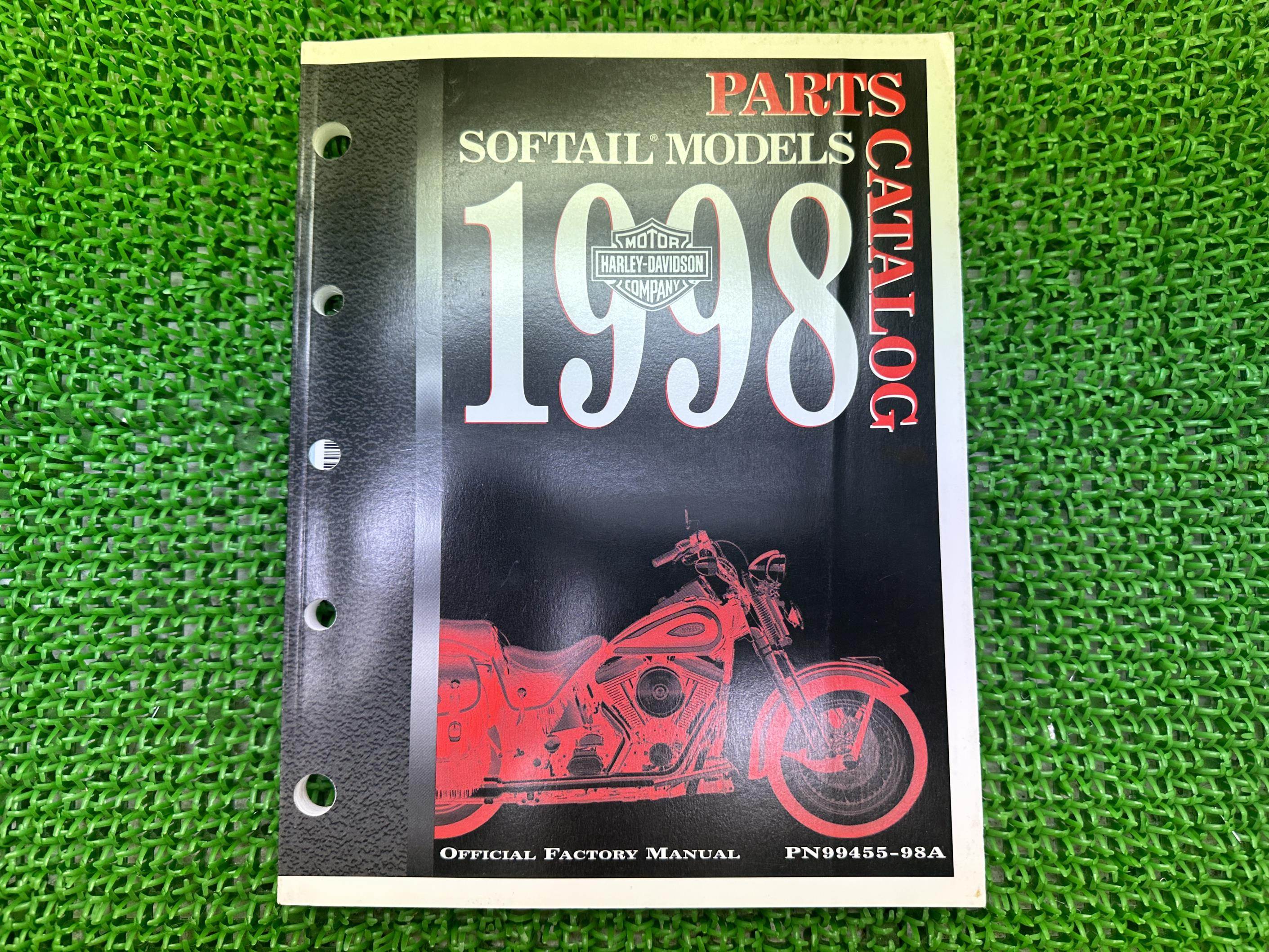ソフテイル パーツリスト 英語版 在庫有 即納 ハーレー 正規 新品 バイク 整備書 1998年ソフテイルモデル パーツカタログ 未使用品 車検 パーツカタログ 整備書 Sh
