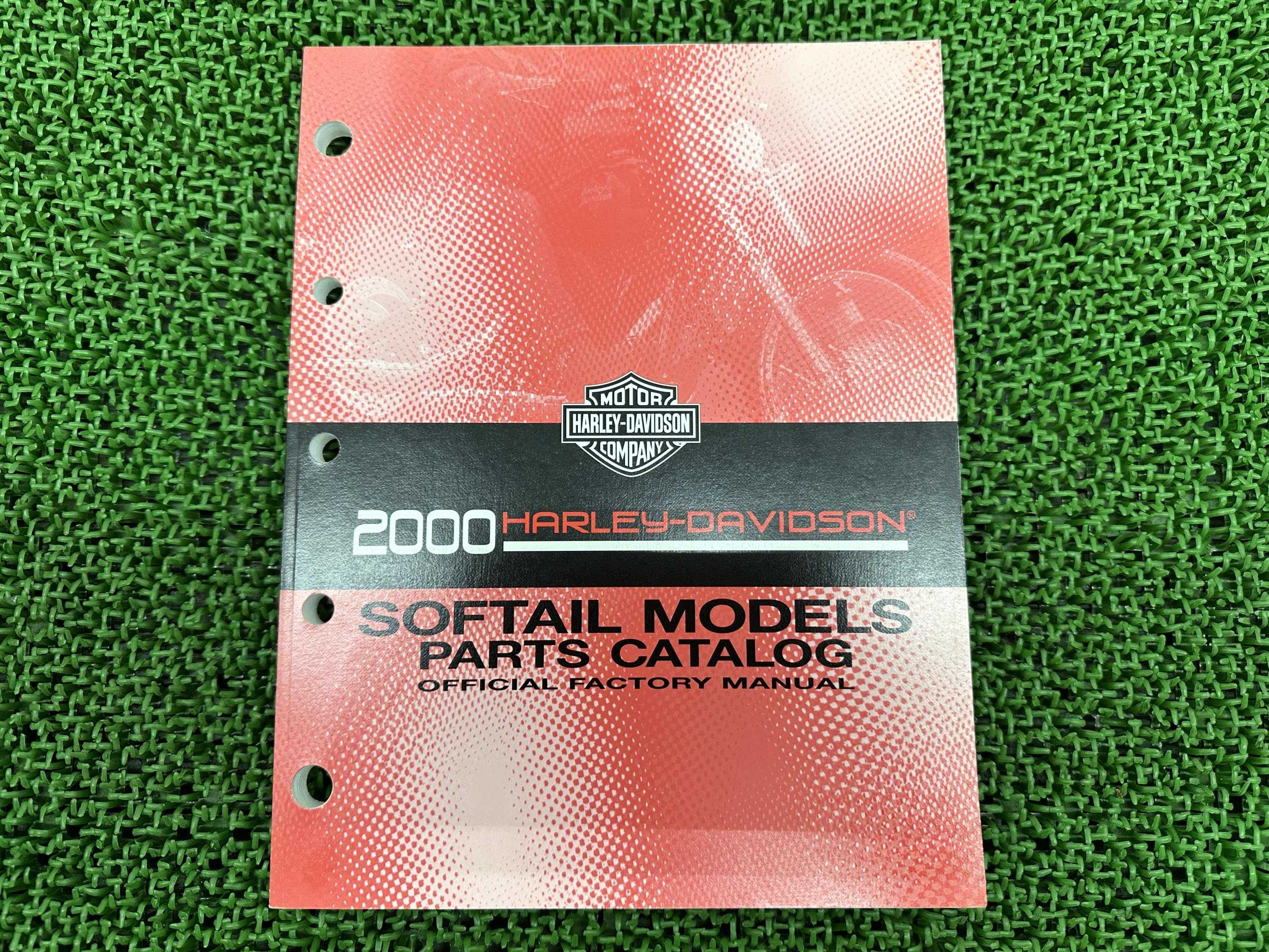 ソフテイル パーツリスト 英語版 ハーレー 正規 バイク 整備書 2000年ソフテイルモデル 美品 パーツカタログ 車検 パーツカタログ 整備書 【中古】 Vw｜ティーエスパーツ　店