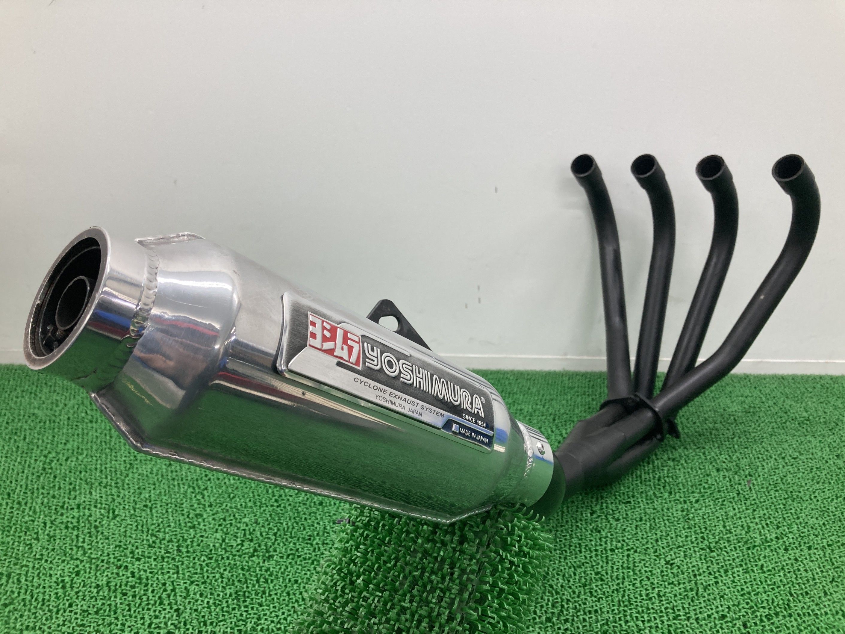 MRS製CBX400F マフラー 社外 バイク 部品 NC07 M-TECH中京 Z-POWER モナカEX BK 4-1 【中古】 kE