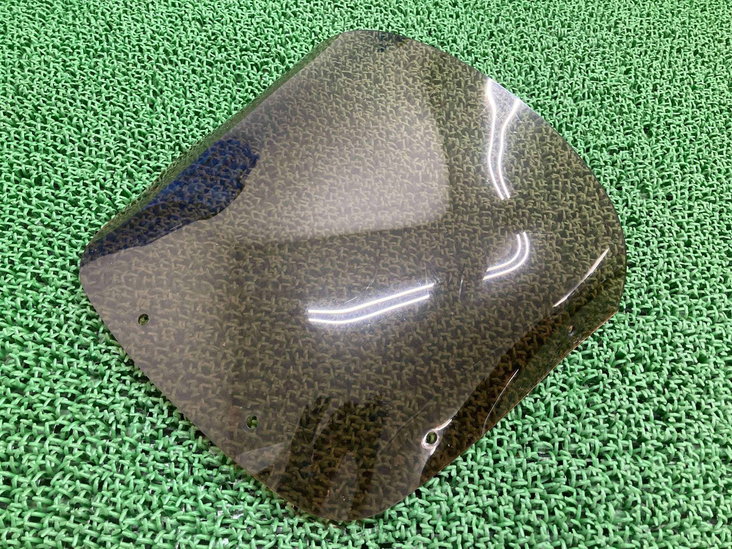 ZRX1200ダエグ スクリーン 社外 バイク 部品 ZRT20D DAEG ブラウンスモーク スポイラースクリーン ウインドシールド 割れ欠け無し 【中古】 zP