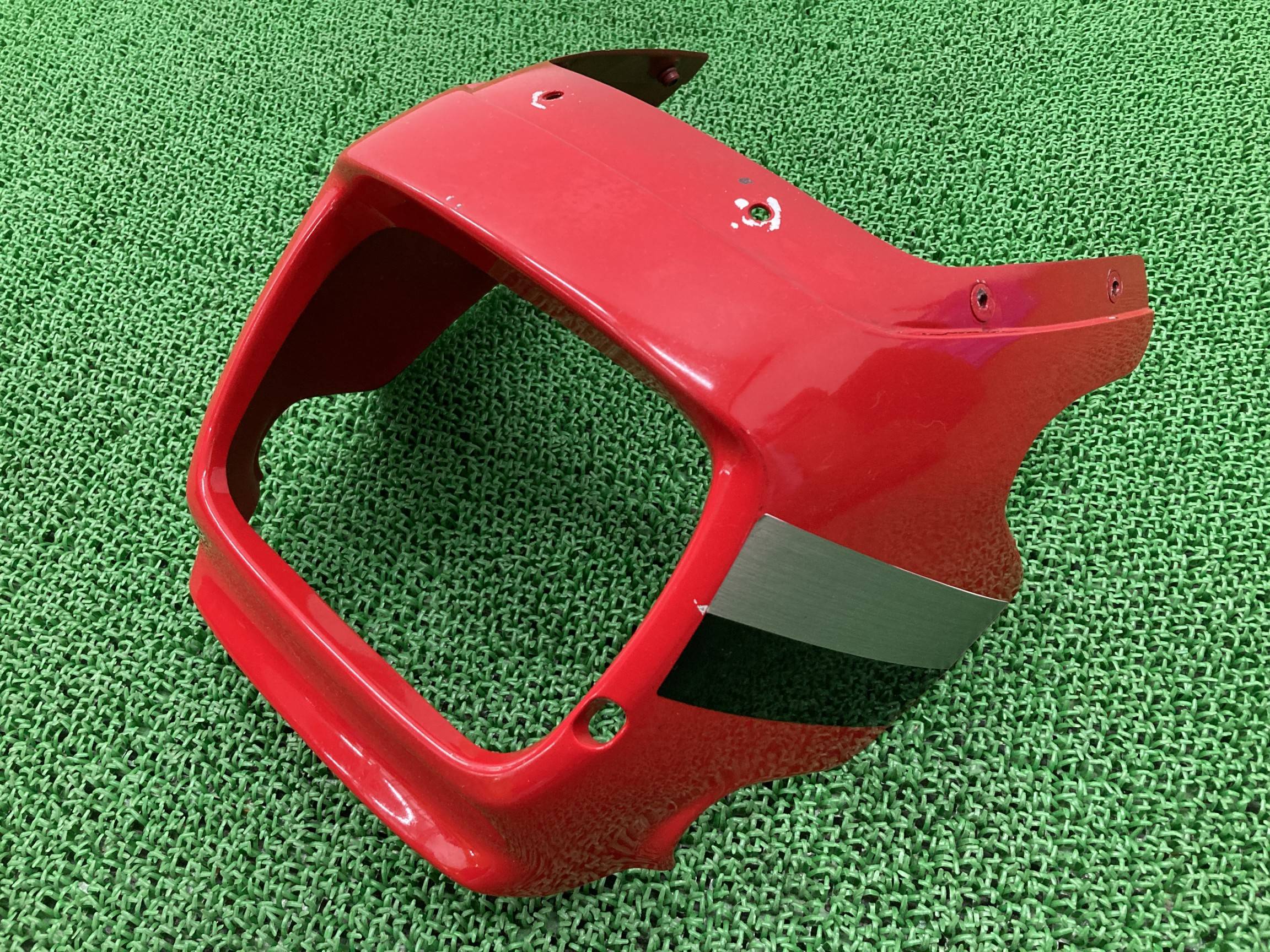 ZRX400 ビキニカウル 赤 55028-1326 カワサキ 純正 バイク 部品 ZR400E アッパーカウル ライトカウル 修復素材に コケキズ無し 車検 Genuine 【中古】 De