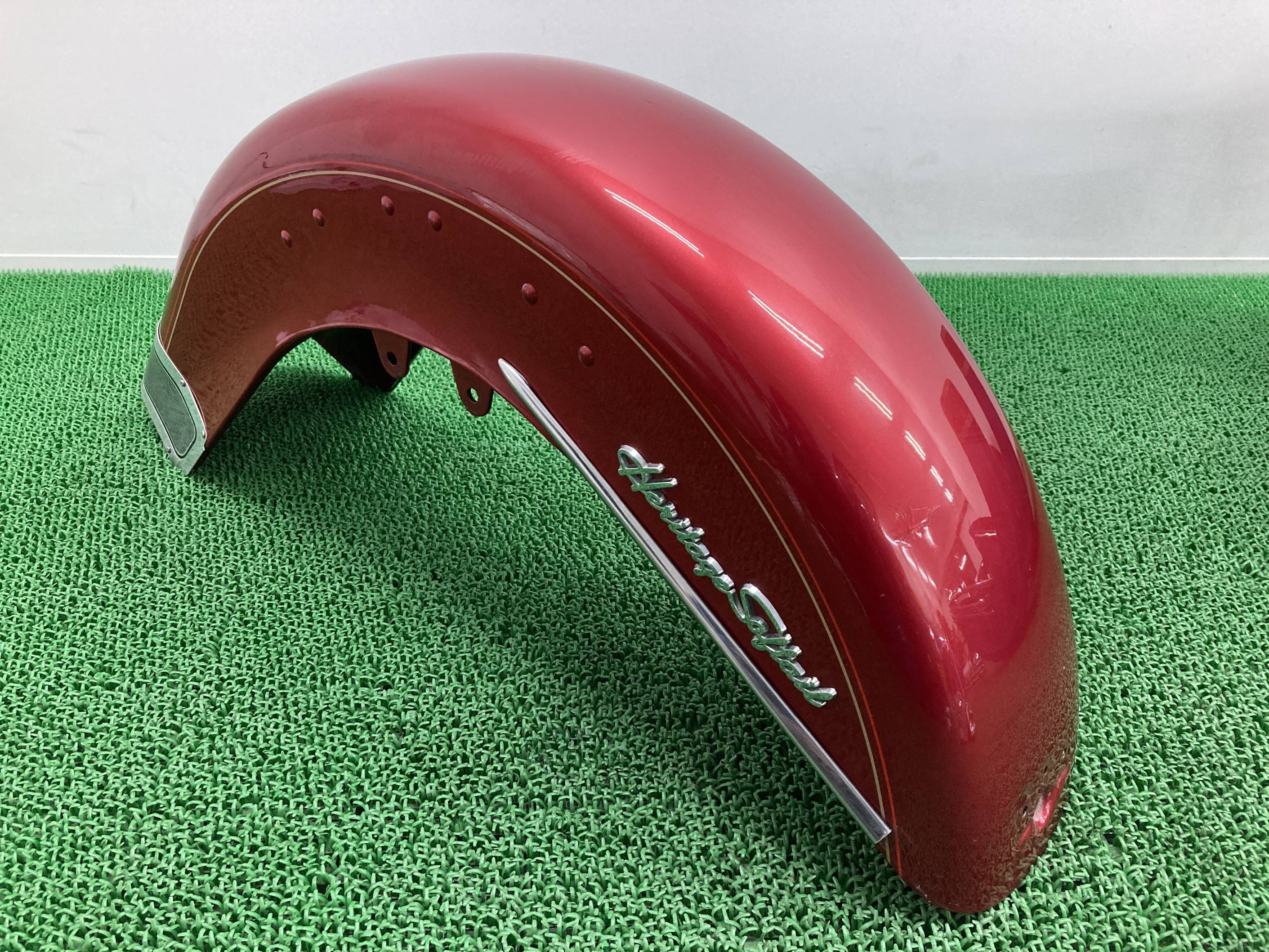 FLSTC1340 フロントフェンダー 赤M ハーレー 純正 バイク 部品 ヘリテイジソフテイルクラシック エボ EVO 97年 ペイント素材に 車検 Genuine 【中古】 Pb|ティーエスパーツ 店