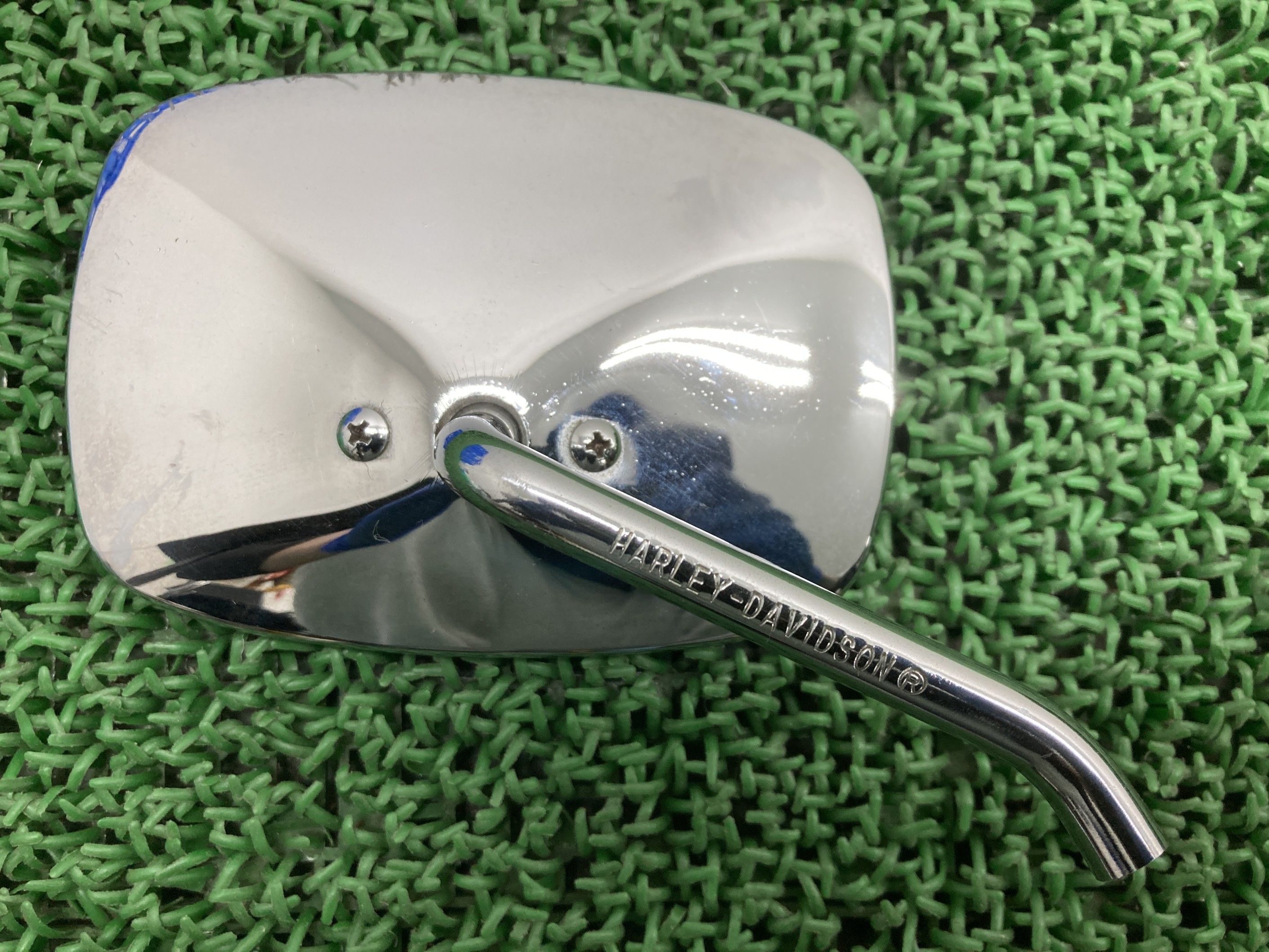 ミラー 右 ハーレー 純正 バイク 部品 エボ ショベル スポーツスター ソフテイル ダイナ ツーリング 車検 Genuine 【中古】 dD