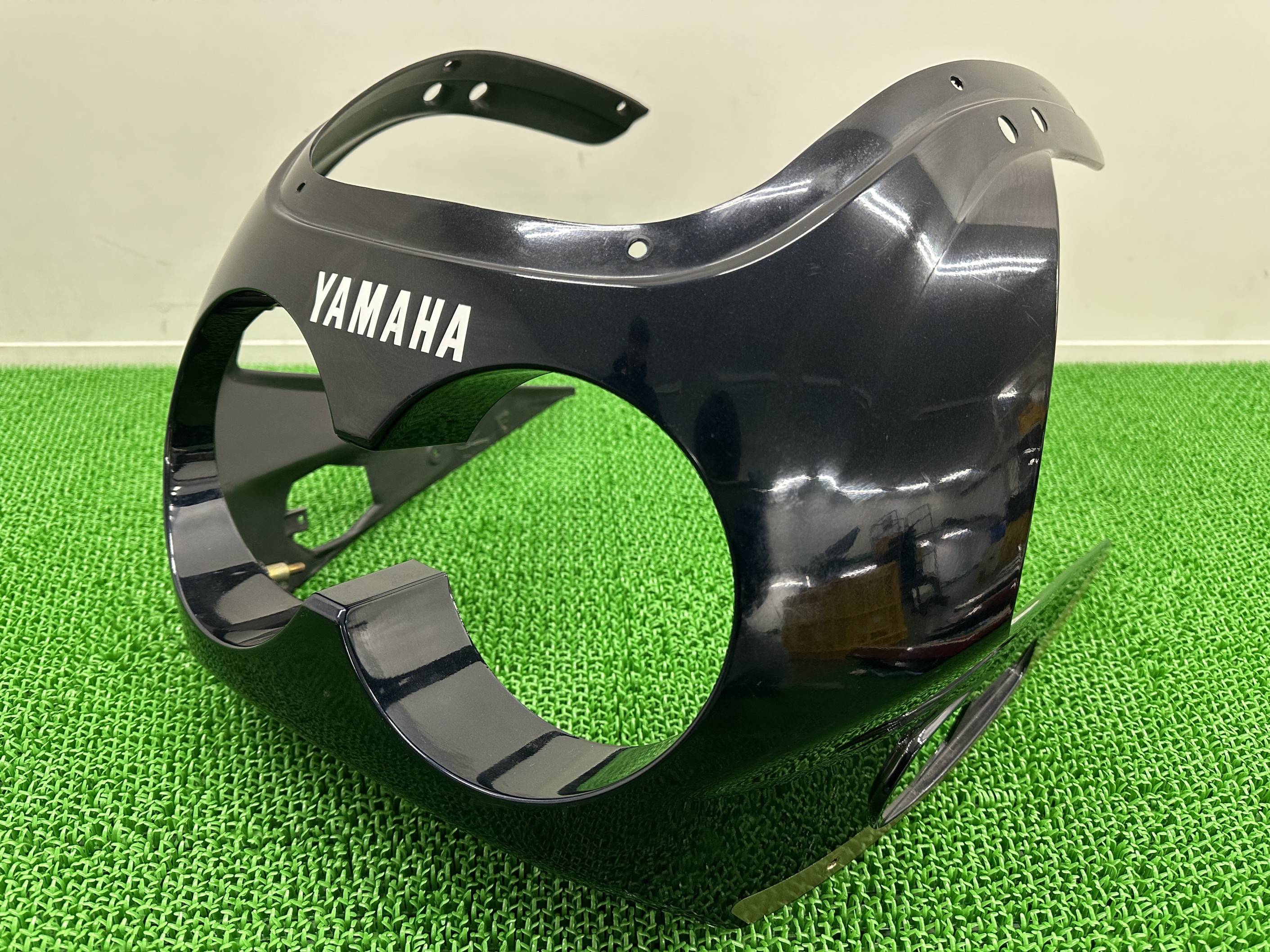 FZR250 アッパーカウル サイバーB ヤマハ 純正 バイク 部品 2KR フロントカウル ライトカウル 修復素材に 欠損無し 品薄 車検 Genuine 【中古】 mI