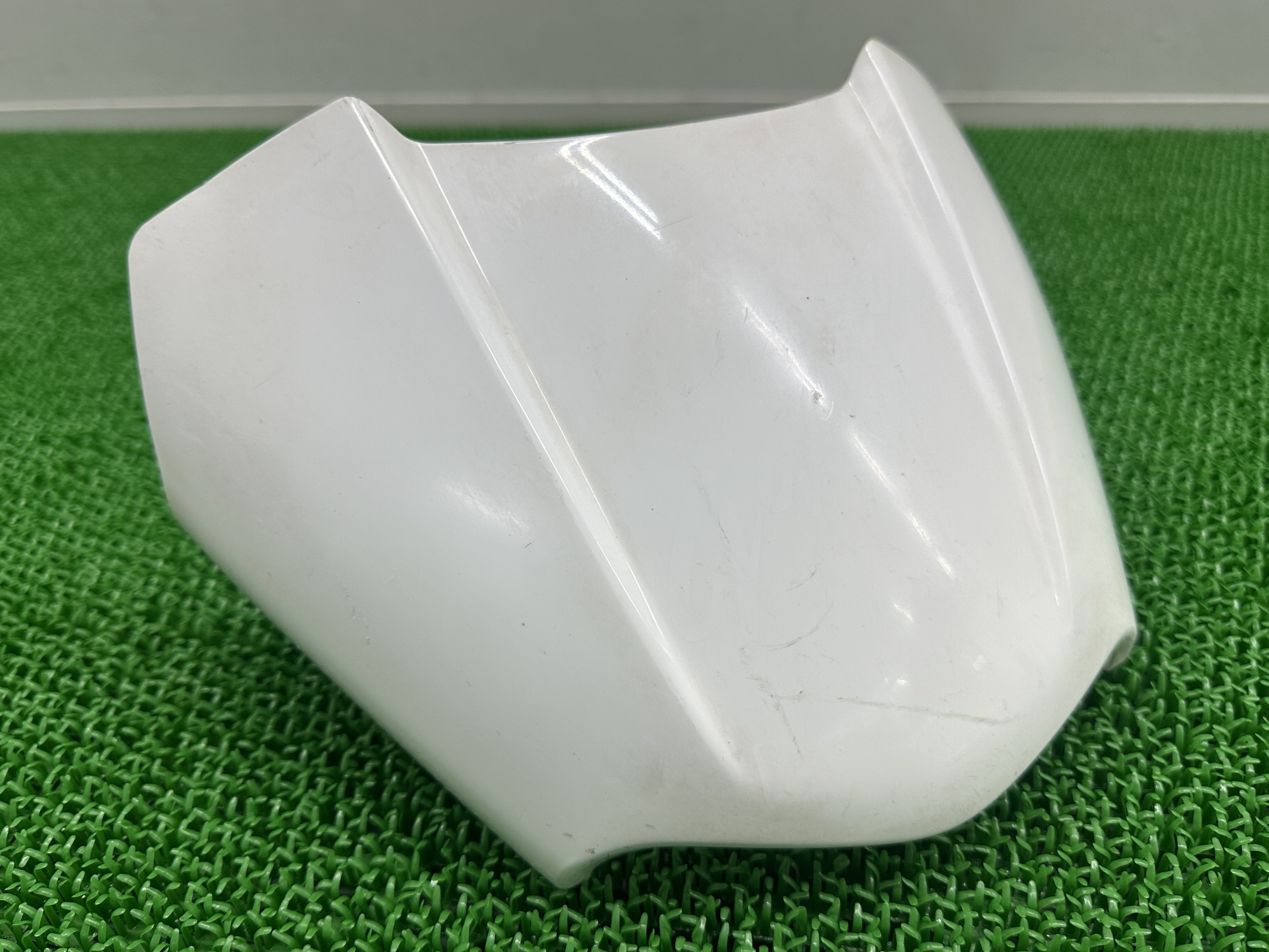 Dトラッカー KLX250 ヘッドライトカウル 白 110-40211 カワサキ 純正 バイク 部品 LX250E フロントマスク ライトカバー アッパー 割れ欠け無し 車検 Genuine 【中古】 Yt
