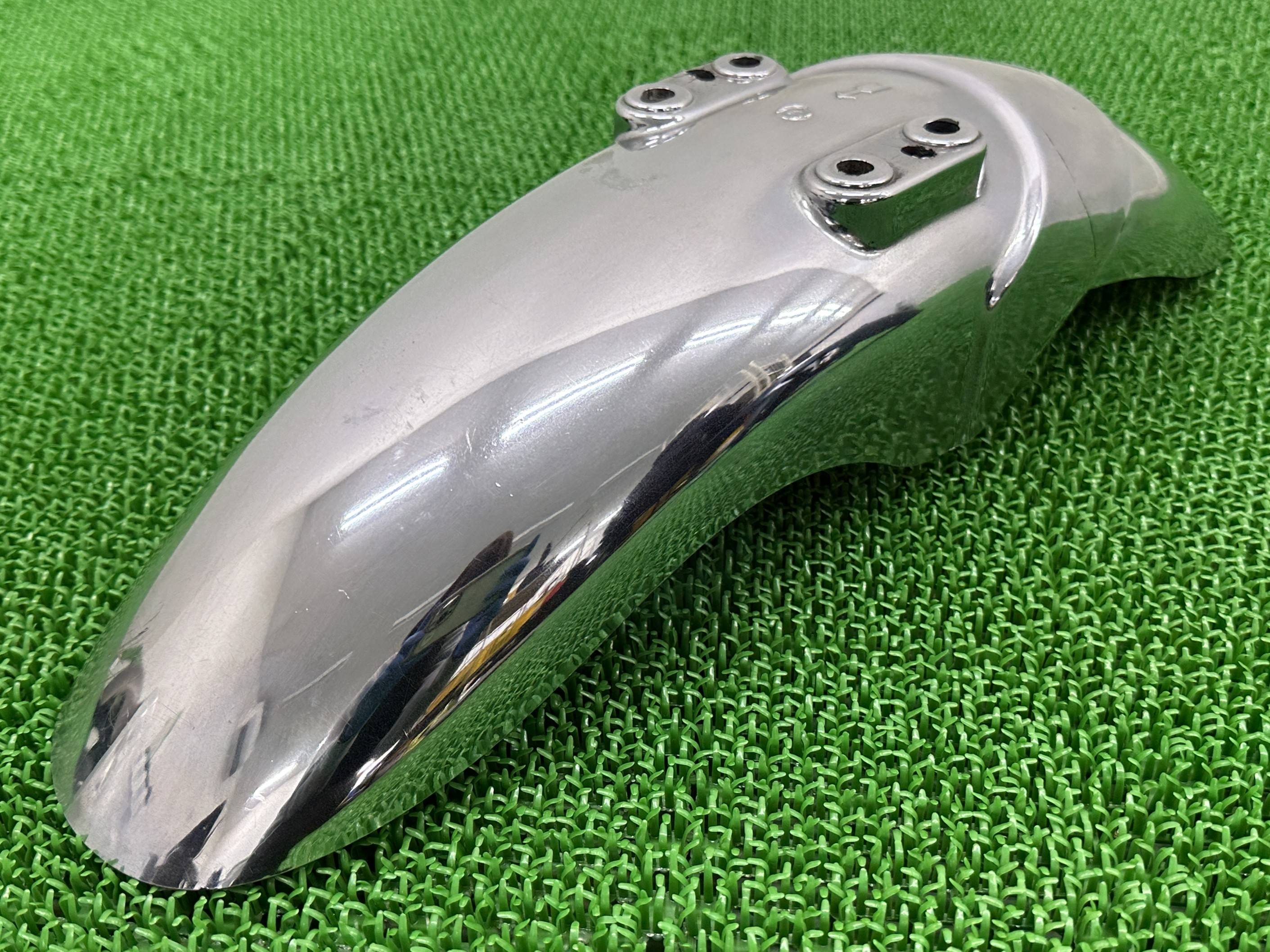 V-MAX フロントフェンダー ヤマハ 純正 バイク 部品 2WE ワイズギア メタルマックスV1 VMAX1200 カスタム素材に コケキズ無し 車検 Genuine 【中古】 De|ティーエスパーツ 店