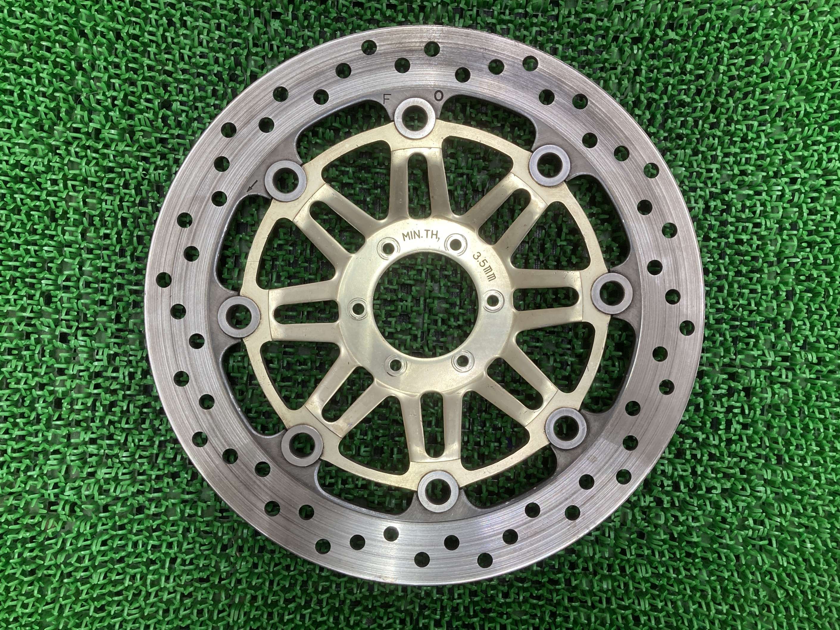 VTR1000F フロントブレーキディスク 左 ホンダ 純正 バイク 部品 SC36 CBR600F PC25 CB400SF NC39 車検 Genuine 【中古】 Zm