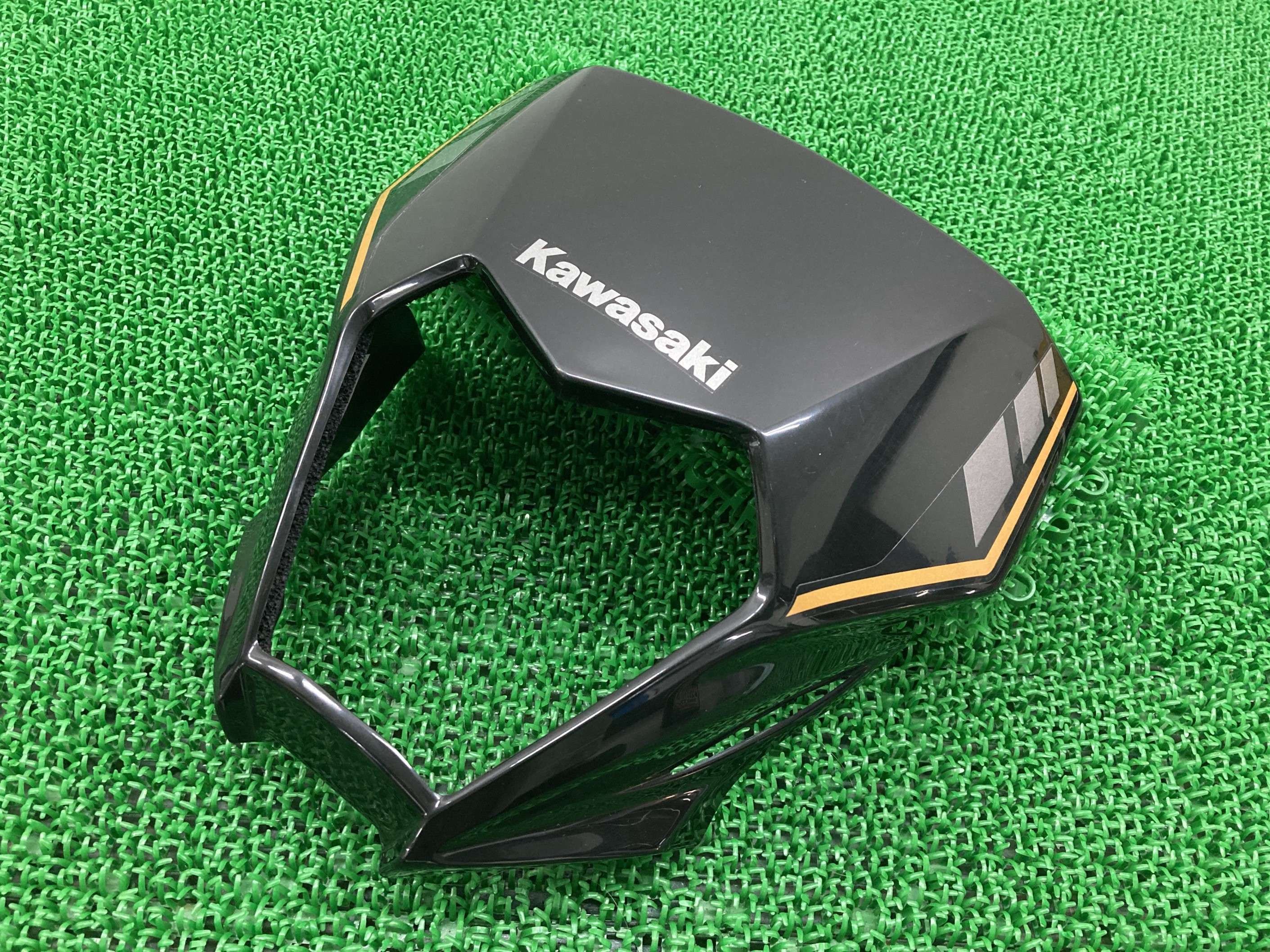 KLX230SM ライトカウル 黒 55022-0329 カワサキ 純正 バイク 部品 LX230A フロントマスク コンディション良好 割れ欠け無し 品薄 車検 Genuine 【中古】 oA｜ティーエスパーツ　店
