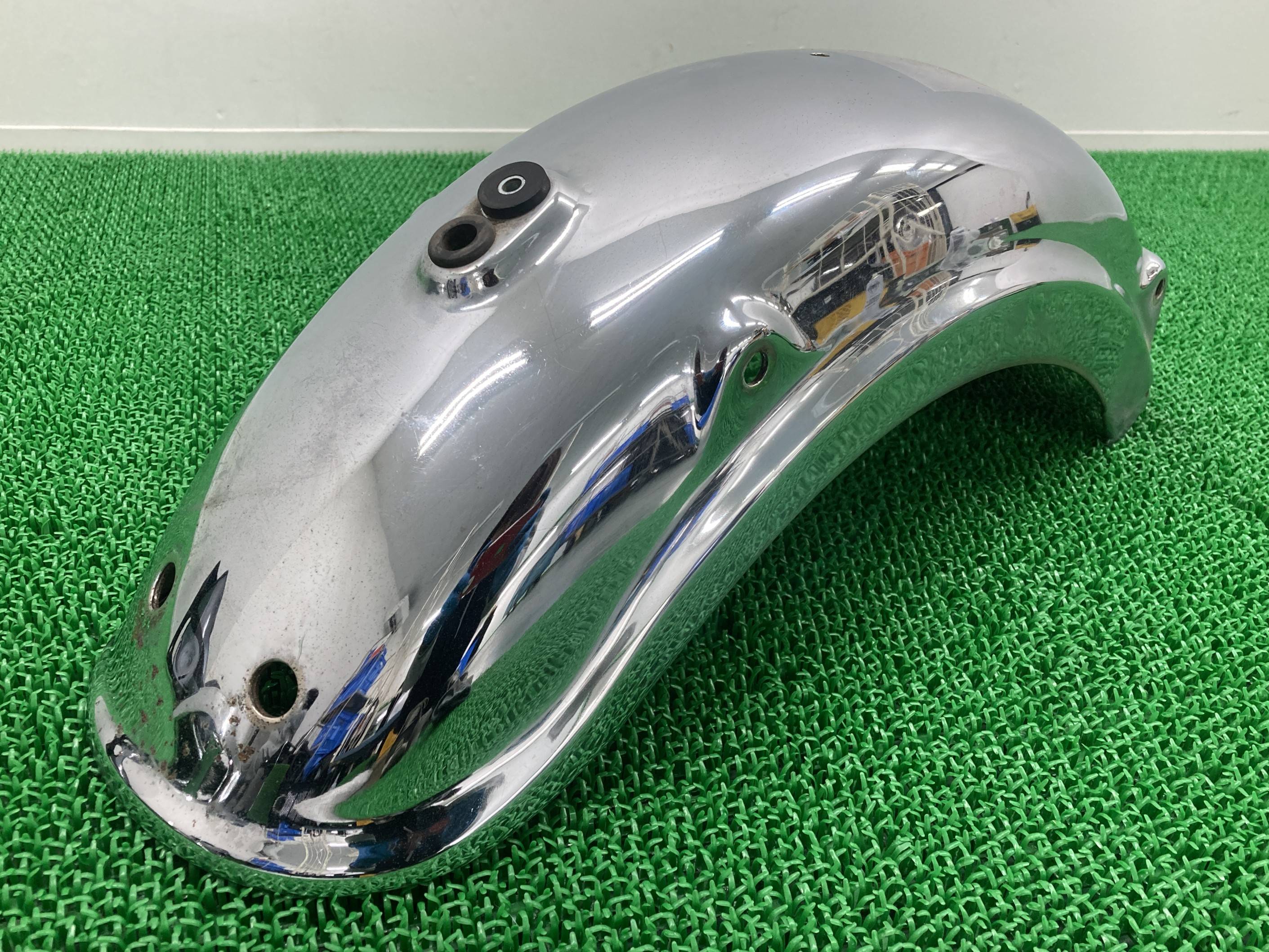 エストレヤ リアフェンダー カワサキ 純正 バイク 部品 BJ250A エストレア ESTRELLA 凹み無し 品薄 希少品 車検 Genuine 【中古】 Io|ティーエスパーツ 店