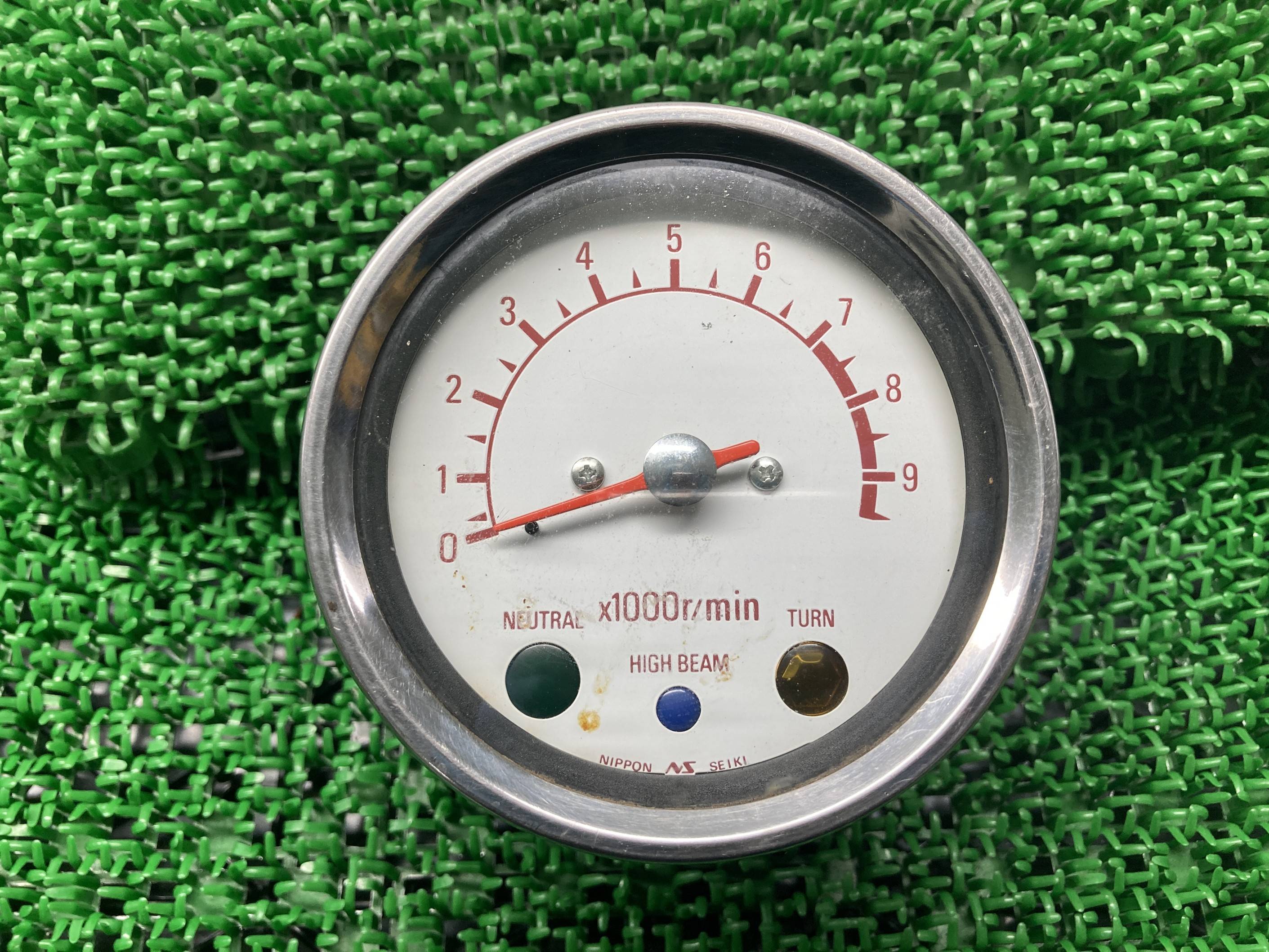 SR400 タコメーター ヤマハ 純正 バイク 部品 1JR 修復素材に コケキズ無し 希少品 車検 Genuine 【中古】 eW