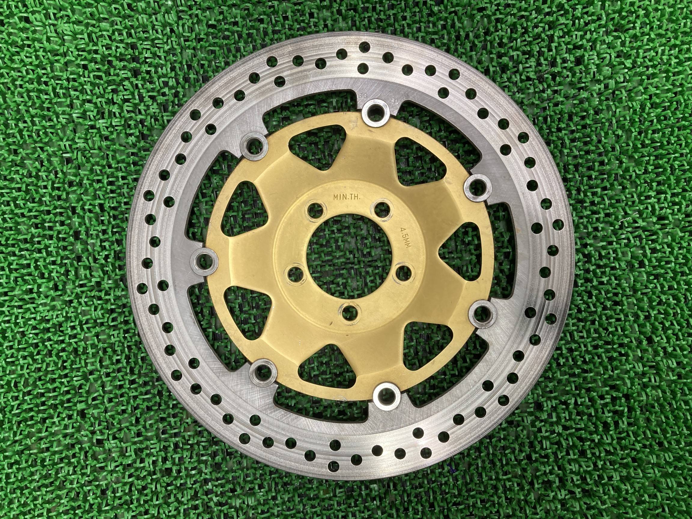 ZRX1200R フロントブレーキディスク 片側 カワサキ 純正 バイク 部品 ZRT20A 2004-2008 04-06年カラー A4 A5 車検 Genuine 【中古】 Rr