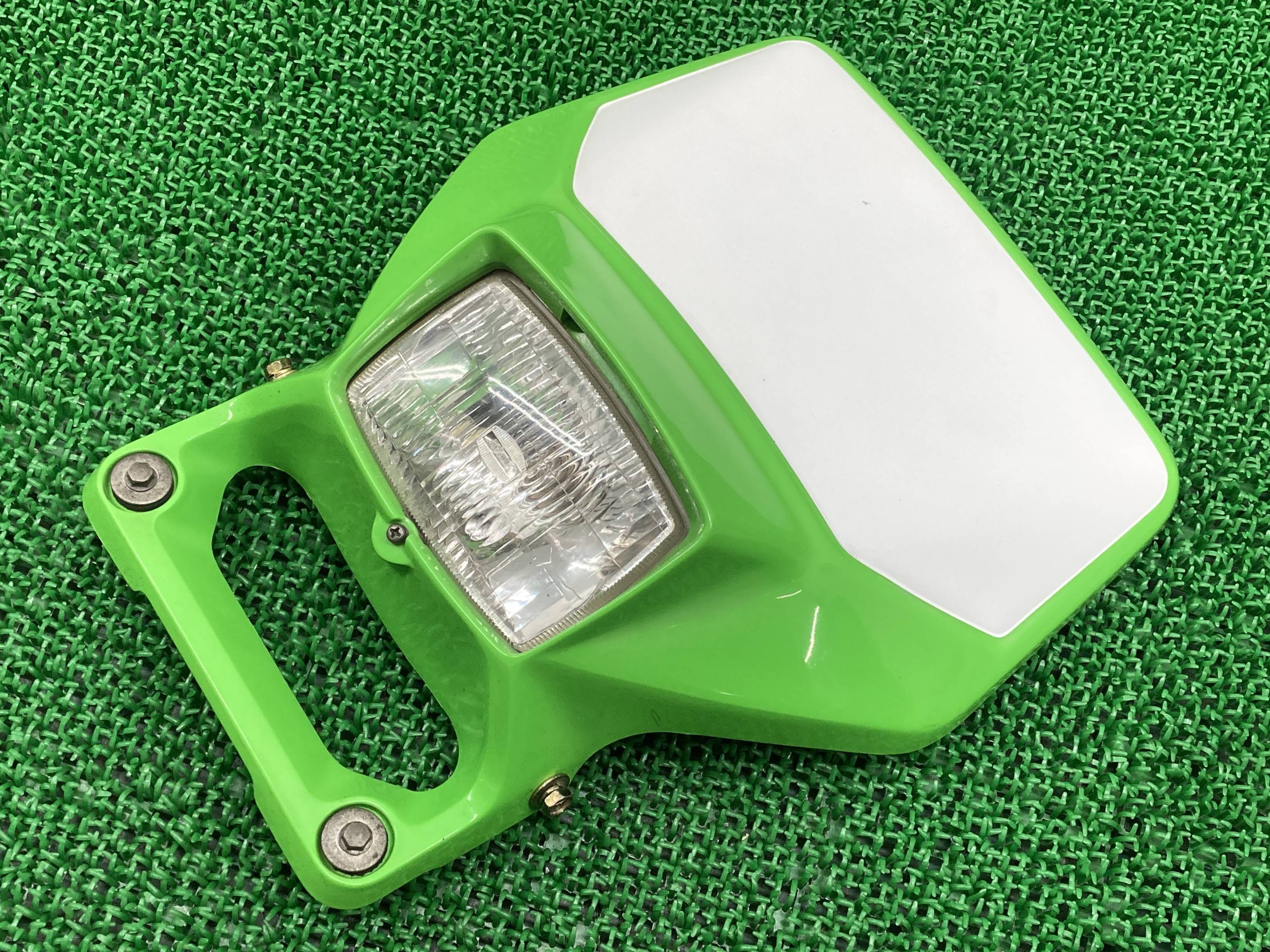 KDX125SR ライトカウル 緑 110-40025 カワサキ 純正 バイク 部品 DX125A ヘッドライト コンディション良好 コケキズ無し 品薄 車検 Genuine 【中古】 pZ