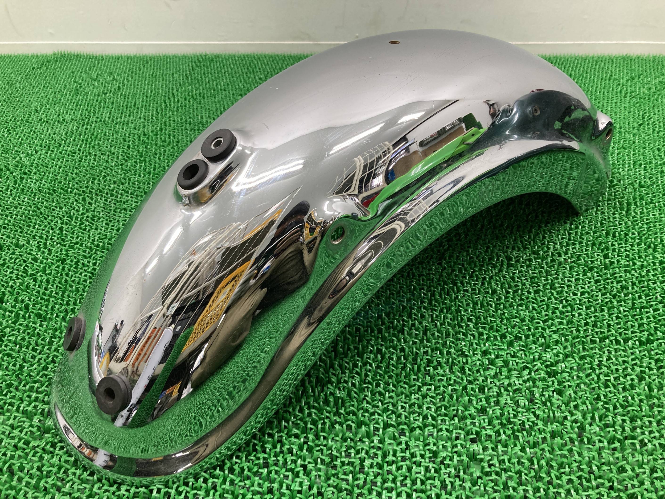 エストレヤ リアフェンダー カワサキ 純正 バイク 部品 BJ250A エストレア ESTRELLA コケキズ無し 曲がり無し 品薄 車検 Genuine 【中古】 Vj|ティーエスパーツ 店