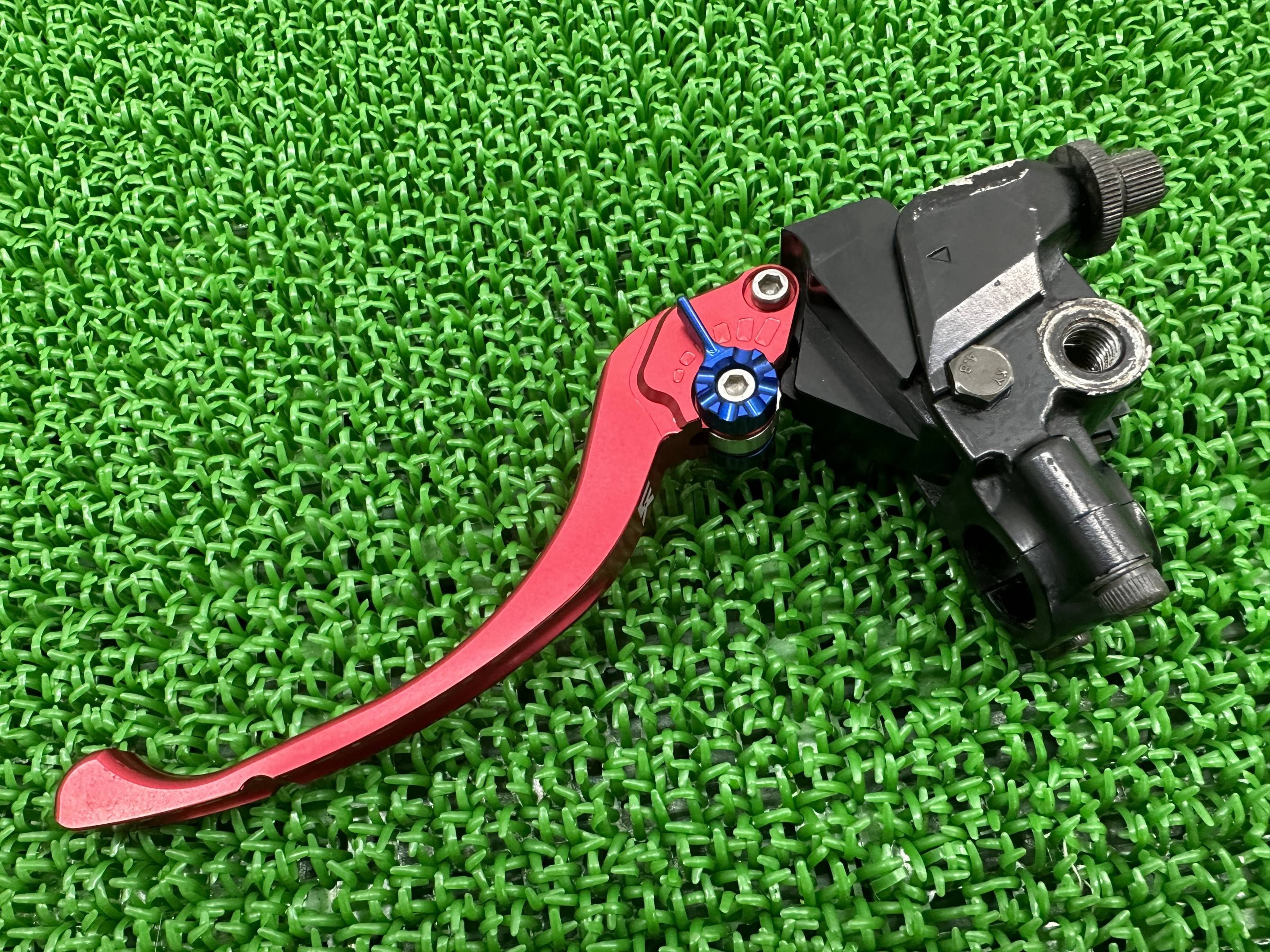 バリオス バリオス2 クラッチホルダー カワサキ 純正 バイク 部品 ZR250A ZR250B U-KANAYA製アルミビレットレバー クラッチレバー コケキズ無し 車検 Genuine 【中古】 Iq｜ティーエスパーツ　店