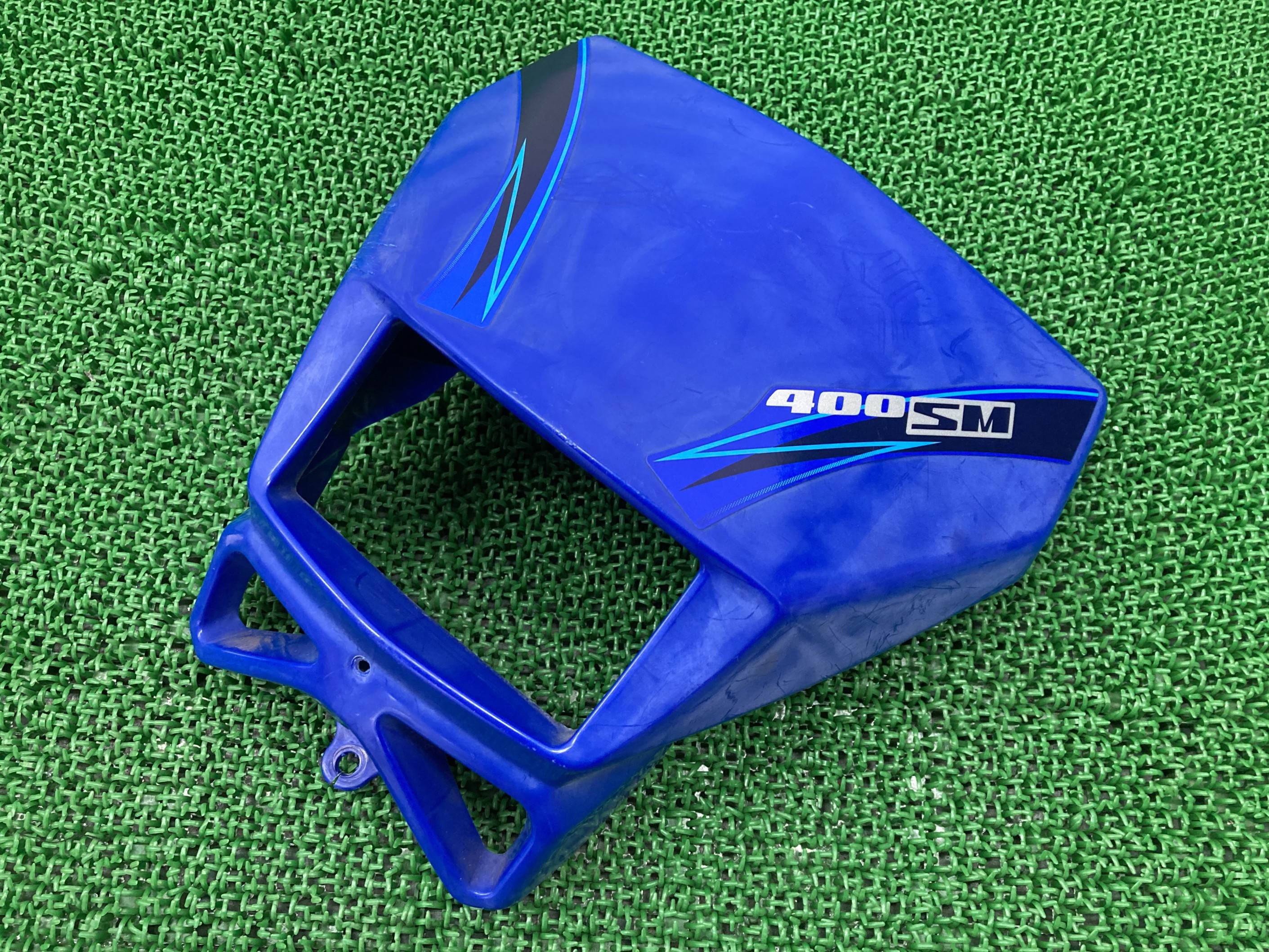 DR-Z400SM ライトカウル 青 29F スズキ 純正 バイク 部品 SK44A フロントカウル 修復素材やペイント素材に 安心ノーマル 車検 Genuine 【中古】 Av