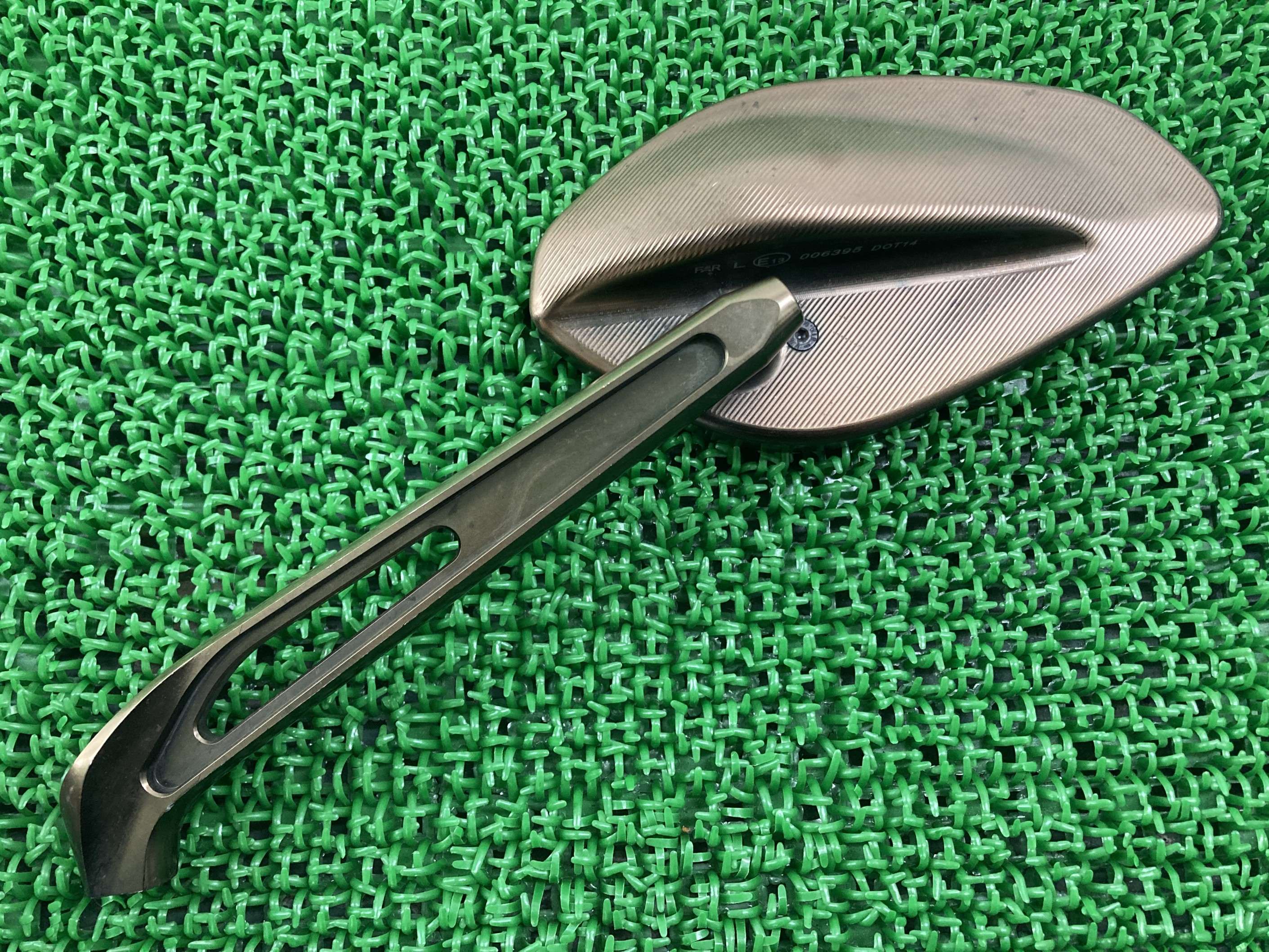 ディアベル ミラー 左 006395 ドゥカティ 純正 バイク 部品 オプション アルミ ゴールド 割れ欠け無し 車検 Genuine 【中古】 wU｜ティーエスパーツ　店