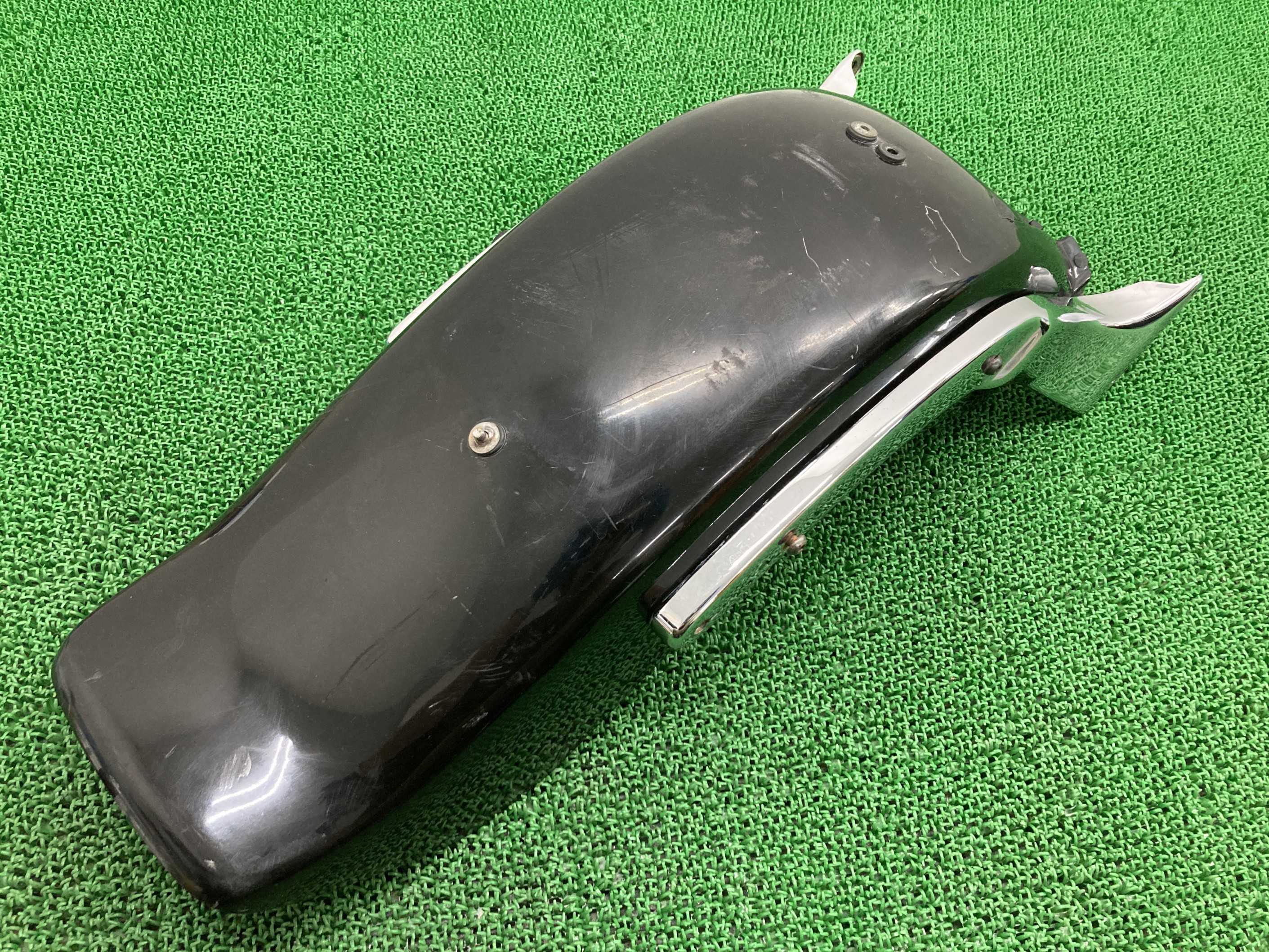 ドラッグスター400 リアフェンダー 黒 ヤマハ 純正 バイク 部品 4TR VH01J ステー付き XVS400 DS400 修復素材に コケキズ無し 車検 Genuine 【中古】 Mh|ティーエスパーツ 店