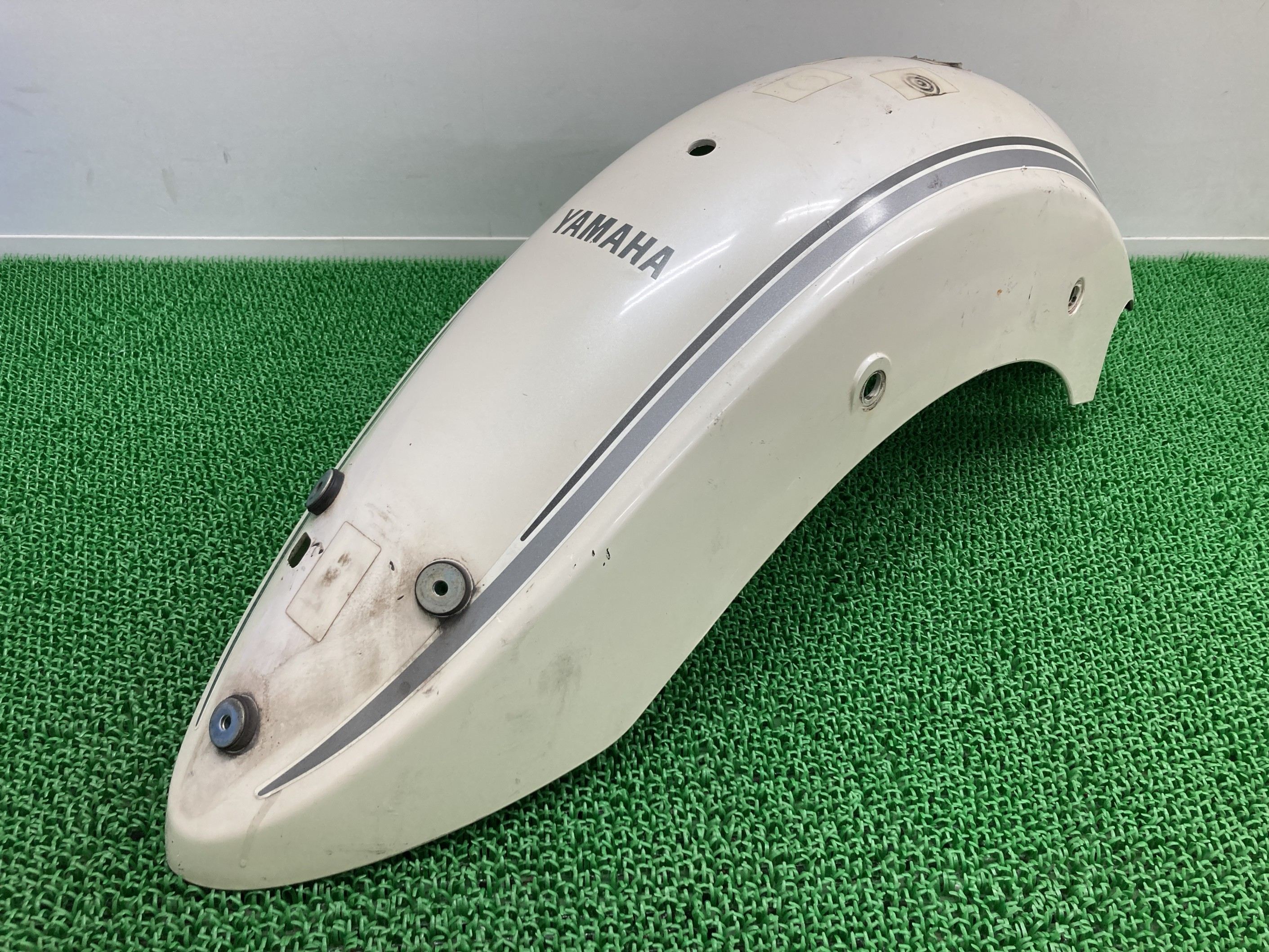 ドラッグスター250 リアフェンダー パール 5JX ヤマハ 純正 バイク 部品 VG02J XVS250 DS250 修復素材に コケキズ無し 車検 Genuine 【中古】 dE|ティーエスパーツ 店