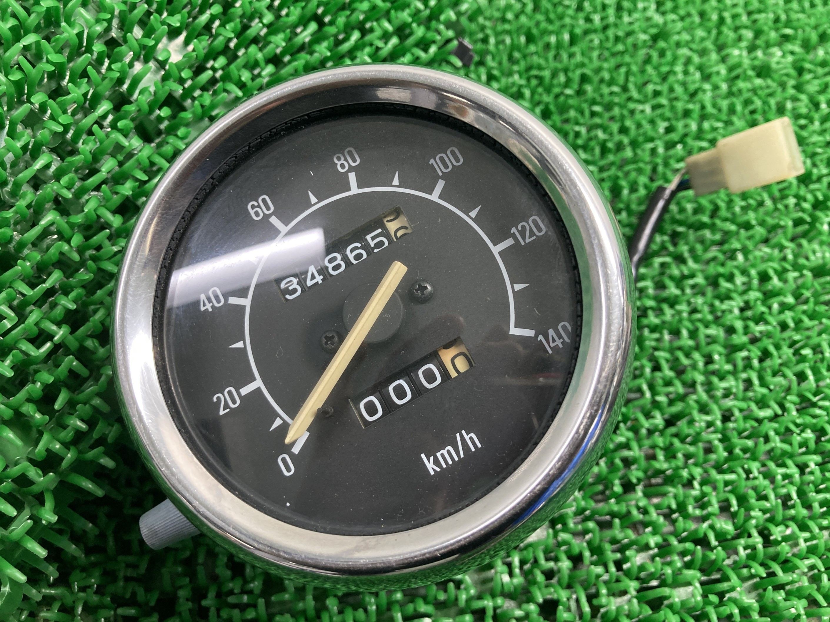 ビラーゴ250 スピードメーター ヤマハ 純正 バイク 部品 3DM XV250Virago 割れ欠け無し おすすめ品 車検 Genuine 【中古】 Ts｜ティーエスパーツ　店