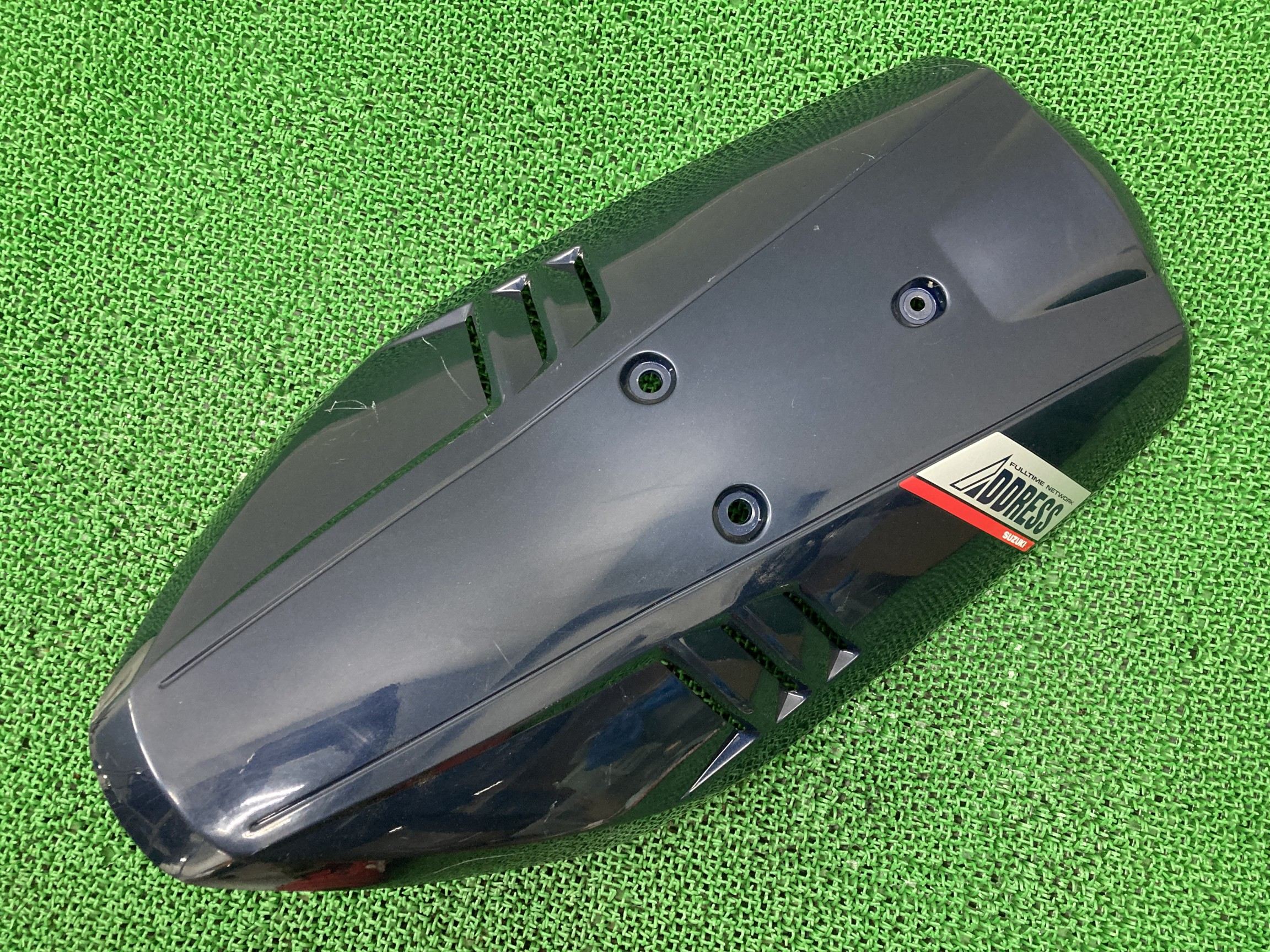 アドレス50 フロントカウル 紺M スズキ 純正 バイク 部品 CA1CB フロントカバー おすすめ品 割れ欠け無し 品薄 希少品 車検 Genuine 【中古】 kZ｜ティーエスパーツ　店