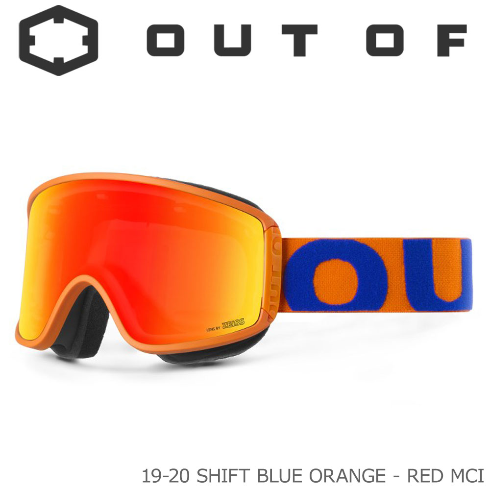 人気特価激安 スノーゴーグル Out Of 19 W0g7001 Shift Blue Orange Red Mci 大人用 メンズ レディース アウトオブ スキー スノーボード ゴーグル Qdtek Vn