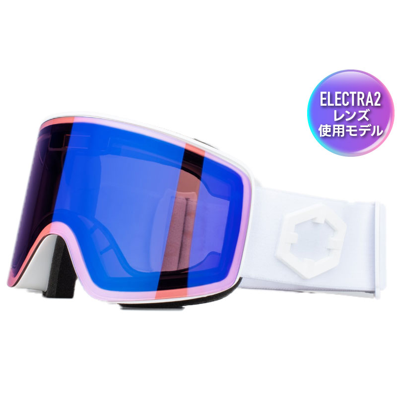 スノーゴーグル OUT OF 24-25 W4G2001 ELECTRA2 White / IRID-BLUE 大人用 ゴーグル 調光 くもり止め ダブル レンズ アウトオブ メンズ レディース スキー スノーボード【RCP】【メール便不可・宅配便配送】