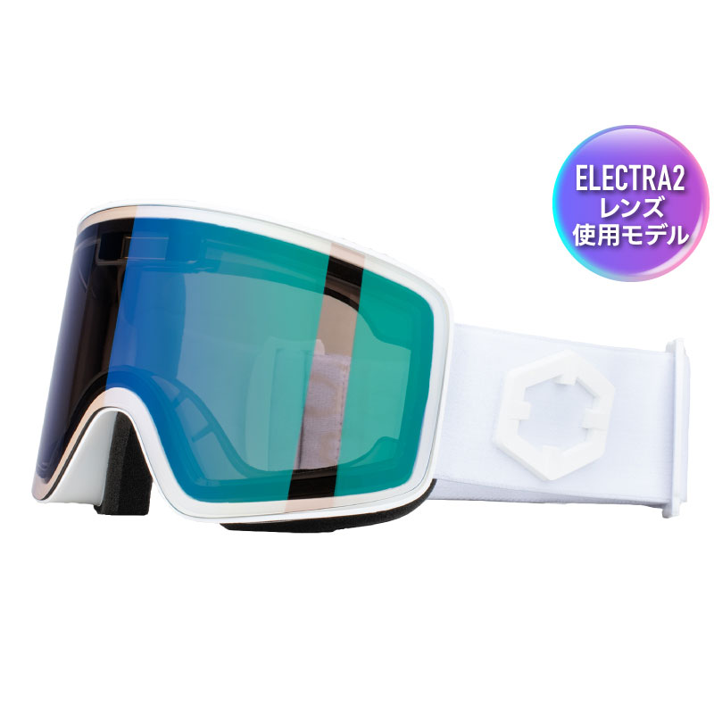 スノーゴーグル OUT OF 24-25 W4G2002 ELECTRA2 White / IRID-GREEN 成年者用 調光 くもり止め ダブル 水晶体 ゴーグル メンズ レディース アウトオブ スキーの板 スノーボード【RCP】【電子メール便不可・宅配便送りとどける】