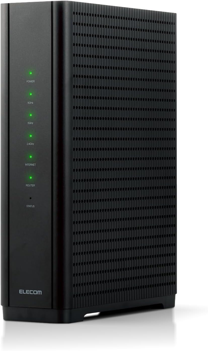 ELECOM｜エレコム Wi-Fiルータ 5765+2882+688Mbps 黒いこと WRC-BE94XSD-B [Wi-Fi 7(be) /IPv6相応う]