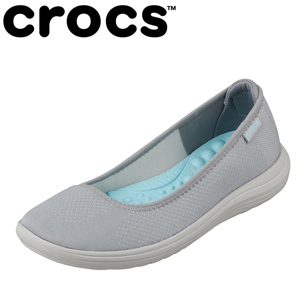 楽天市場 クロックス Crocs 50 レディース靴 3e相当 カジュアルシューズ スリッポン 軽量 軽い 人気ブランド ライトグレー ホワイト Sp Shoe Plaza シュープラザ