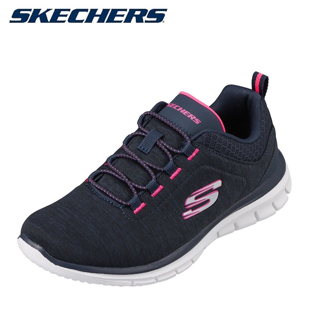 楽天市場 スケッチャーズ Skechers 8132 レディース靴 靴 シューズ スポーツシューズ 低反発 バンジーコード シューレース 大きいサイズ対応 Nvhp Sp Shoe Plaza シュープラザ