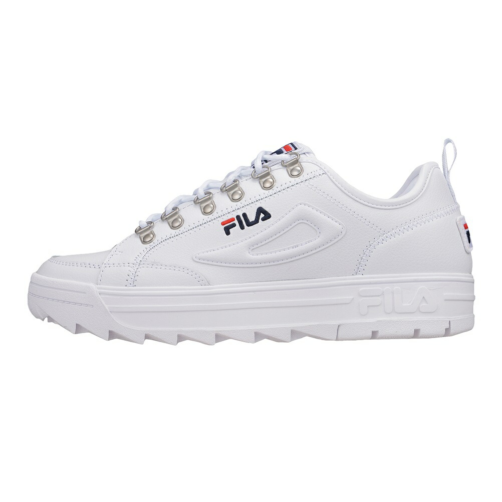 楽天市場 フィラ Fila F51 メンズ靴 靴 シューズ 2e相当 スニーカー 厚底 厚い ソール ボリューム ボリューミー 大きいサイズ対応 ホワイト Sp Shoe Plaza シュープラザ