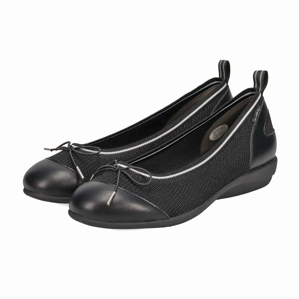 エルスポーツ Elle Sport Esp レディース靴 靴 シューズ 3e相当 パンプス バレエシューズ ニット 編み スポーティ ブラック Sp Thetechbulletin Com