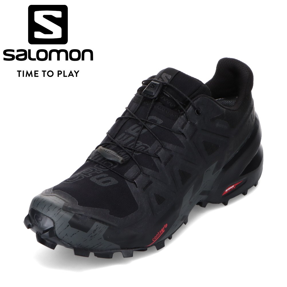 サロモン Salomon L41738600 メンズ靴 靴 シューズ 2E好いかげんに スニーカー トレイルランシューズ トレランシューズ 雨合羽 晴雨兼用 軽さ 向こう見ず 通気性 GORE-TEX ローカットスニーカー 一般受け ブランド名 黒いこと SP