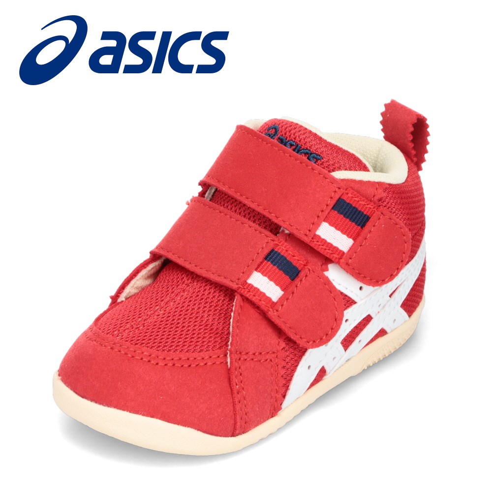 アシックス asics 1144A222.600 ベビー靴 靴 シューズ 2E相当 スニーカー キッズ ベビー シューズ 歩きやすい 履きやすい 履かせやすい ローカットスニーカー 人気 ブランド レッド×ホワイト SP