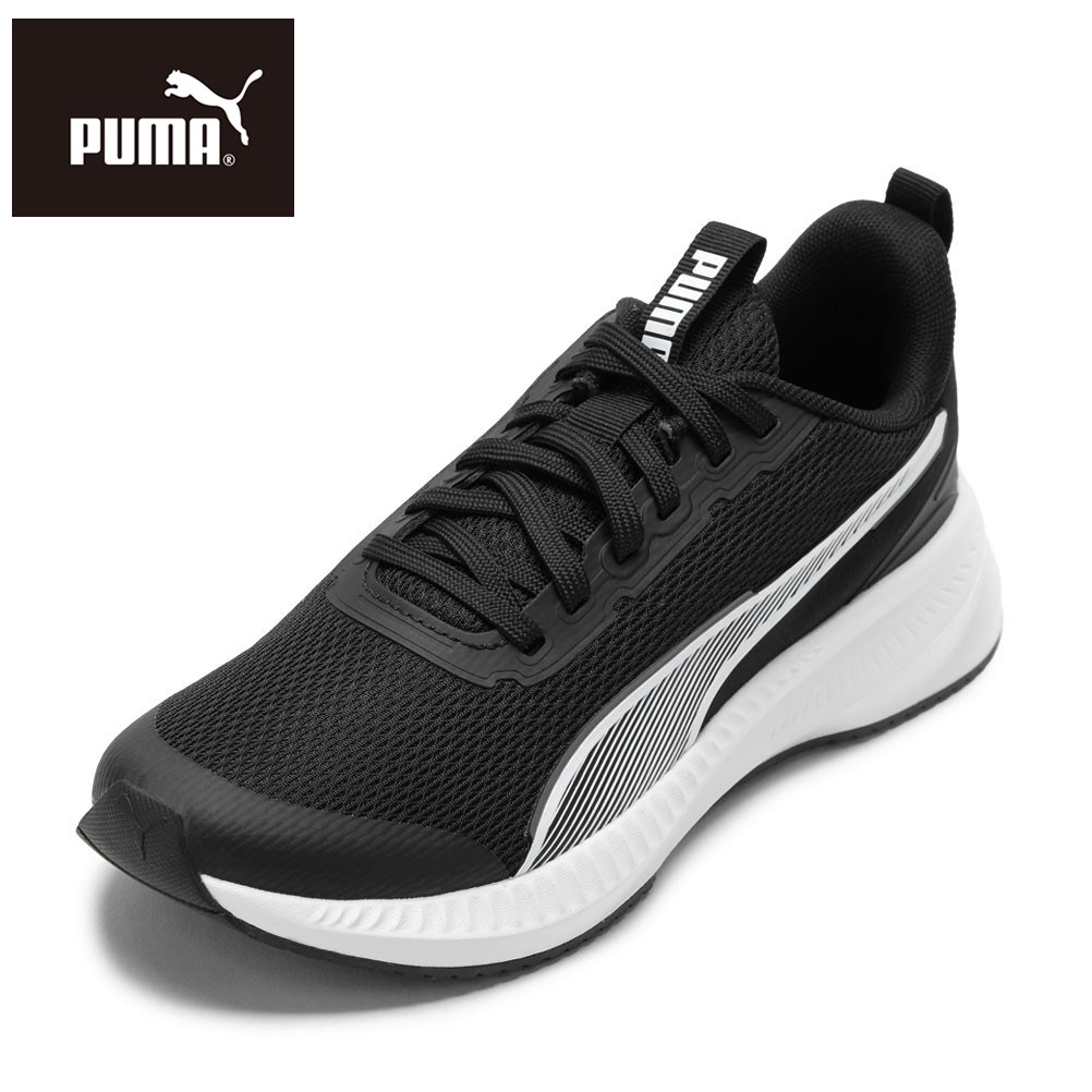 プーマ PUMA 401526.01J キッズ靴 子供靴 靴 シューズ 2E相当 スニーカー 軽量 フライヤー LITE 3 JR クッション性 ローカットスニーカー 人気 ブランド ブラック×ホワイト SP