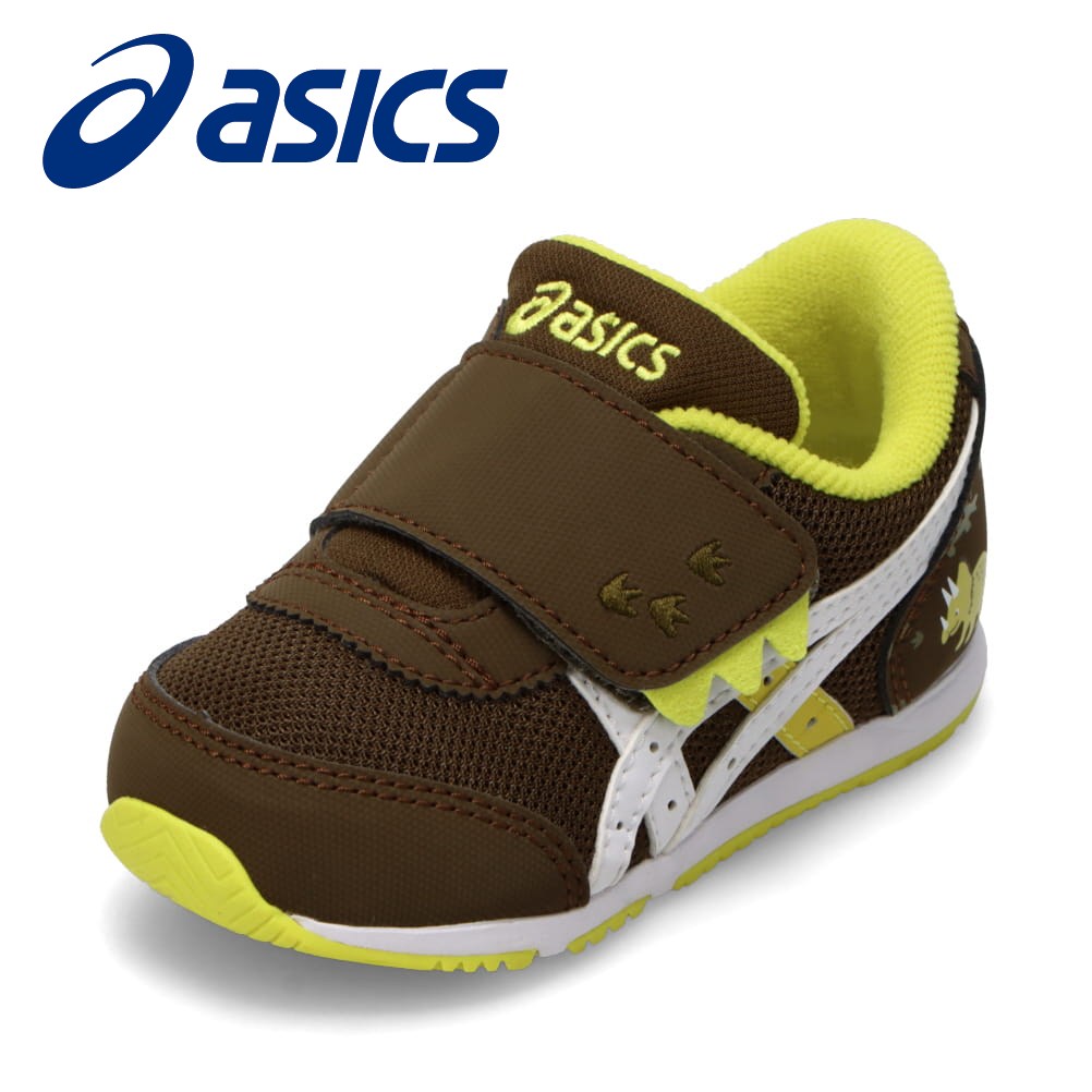 【全品P15倍！10日00:00～24H限定】アシックス asics 1144A392.300 キッズ靴 靴 シューズ 2E スニーカー ローカットスニーカー 運動靴 通学 通園 IDAHO BABY KT-ES 5 アイダホ BABY KT-ES 5 屈曲性 抗菌 消臭 通気性 メッシュ 反射材 リフレクター 人気 ブランド オリーブ SP