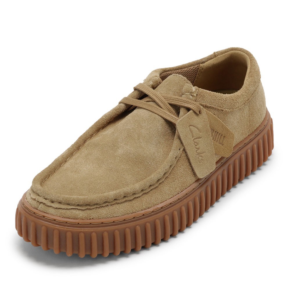 クラークス Clarks 26173471 メンズ靴 靴 シューズ 3E好いかげんに 心地よい シューズ モカシン 厚底 軽さ Torhill Lo トーヒルロー スエードクロス 座蒲団性 耐久性 古典派音楽 流行り 一般受け ブランド名 沙子ベージュ SP