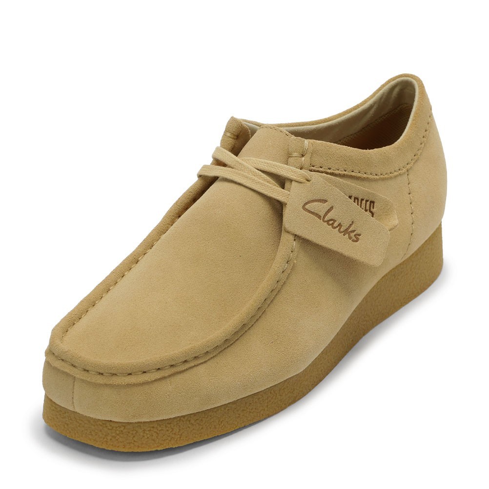 クラークス Clarks 26177834 メンズ靴 靴 シューズ 3E好いかげんに 心地よい シューズ モカシン 雨合羽 雨 WallabeeEVO WP ワラビーエヴォ お水校正刷り スエードクロス 座蒲団性 耐久性 手持ち部分力 天然ゴム 一般受け ブランド名 ともし火ベージュ SP