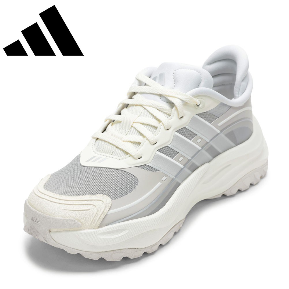 【全品P5倍！6日～9日まで】アディダス adidas JR3304M メンズ靴 靴 シューズ 2E スニーカー 軽量 MAXXWAVY HALO クッション性 厚底 ローカットスニーカー 人気 ブランド ホワイト×シルバー