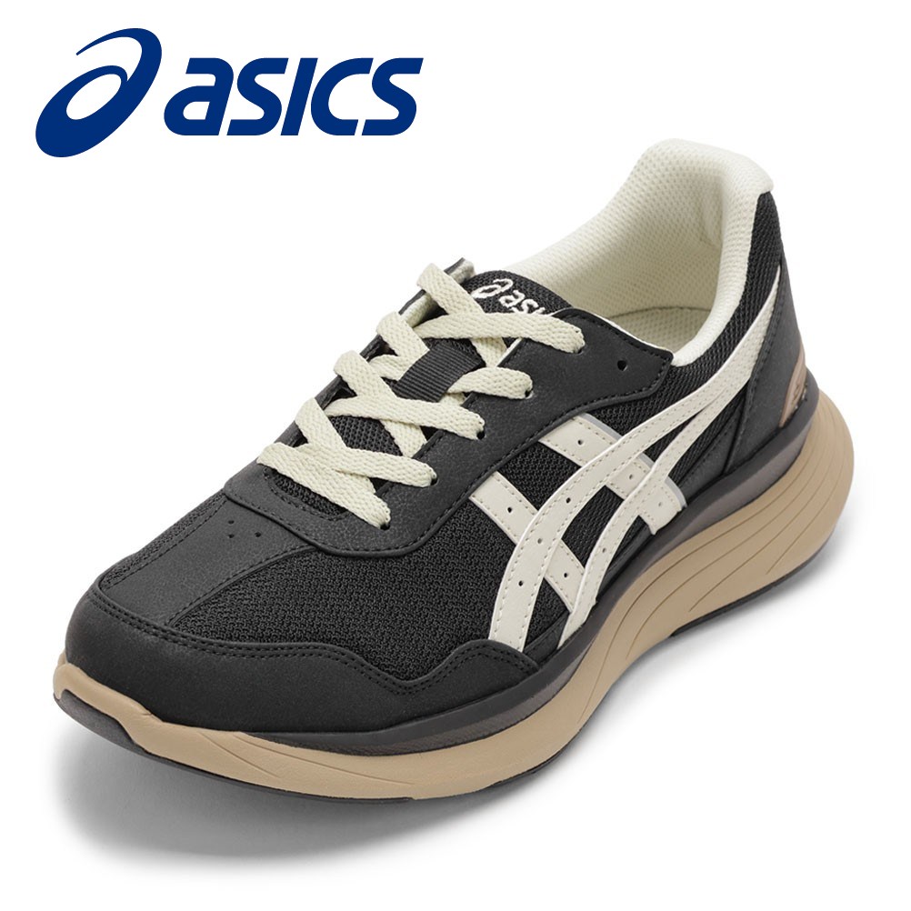 アシックス asics 1241A011.001 メンズ靴 靴 シューズ 4E スニーカー ウォーキングシューズ　ローカットスニーカー クッション性 メッシュ KNEESUP M011 幅広 4E ゆったり フィット ニット 反射材 リフレクター ブラック×ベージュ SP